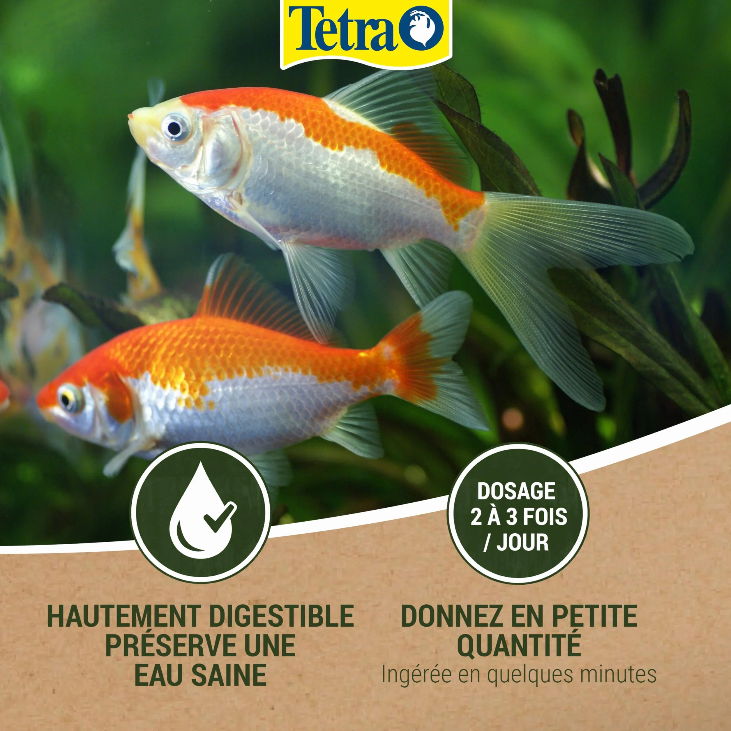 Tetra Pond Goldfish Mix – Aliment Complet pour Poissons Rouges de Bassin - Sticks, Flocons, Gammarus - 4 L