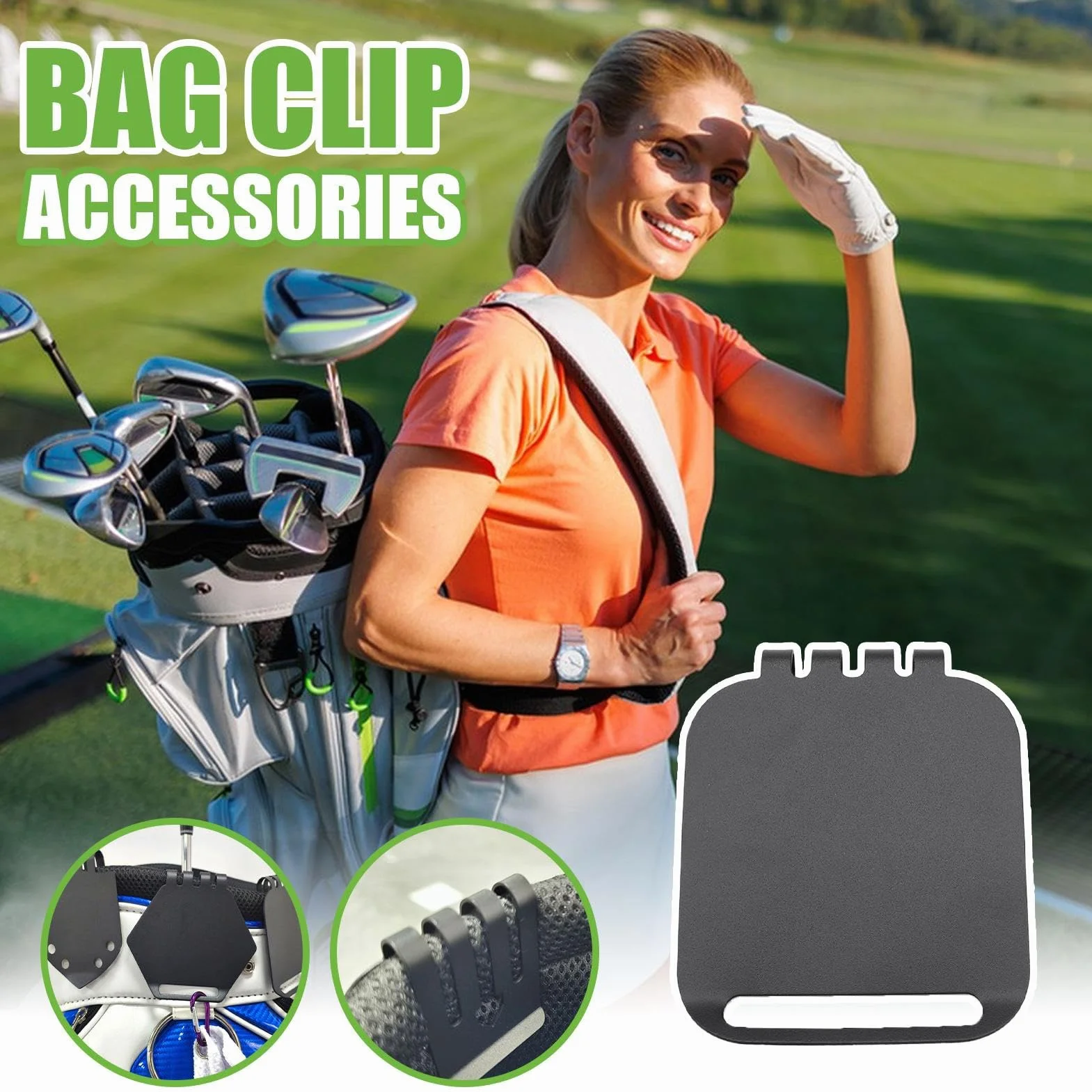 Tapis d'atterrissage magnétique pour sac de golf en métal