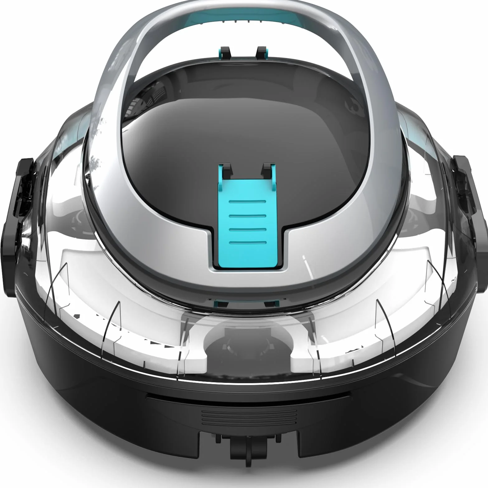 Robot Piscine S2 2026, Aspirateur sans Fil, Double Filtration, Double Moteur, 90min Nettoyage, Stationnement Auto, Piscines Peu Profondes Noir