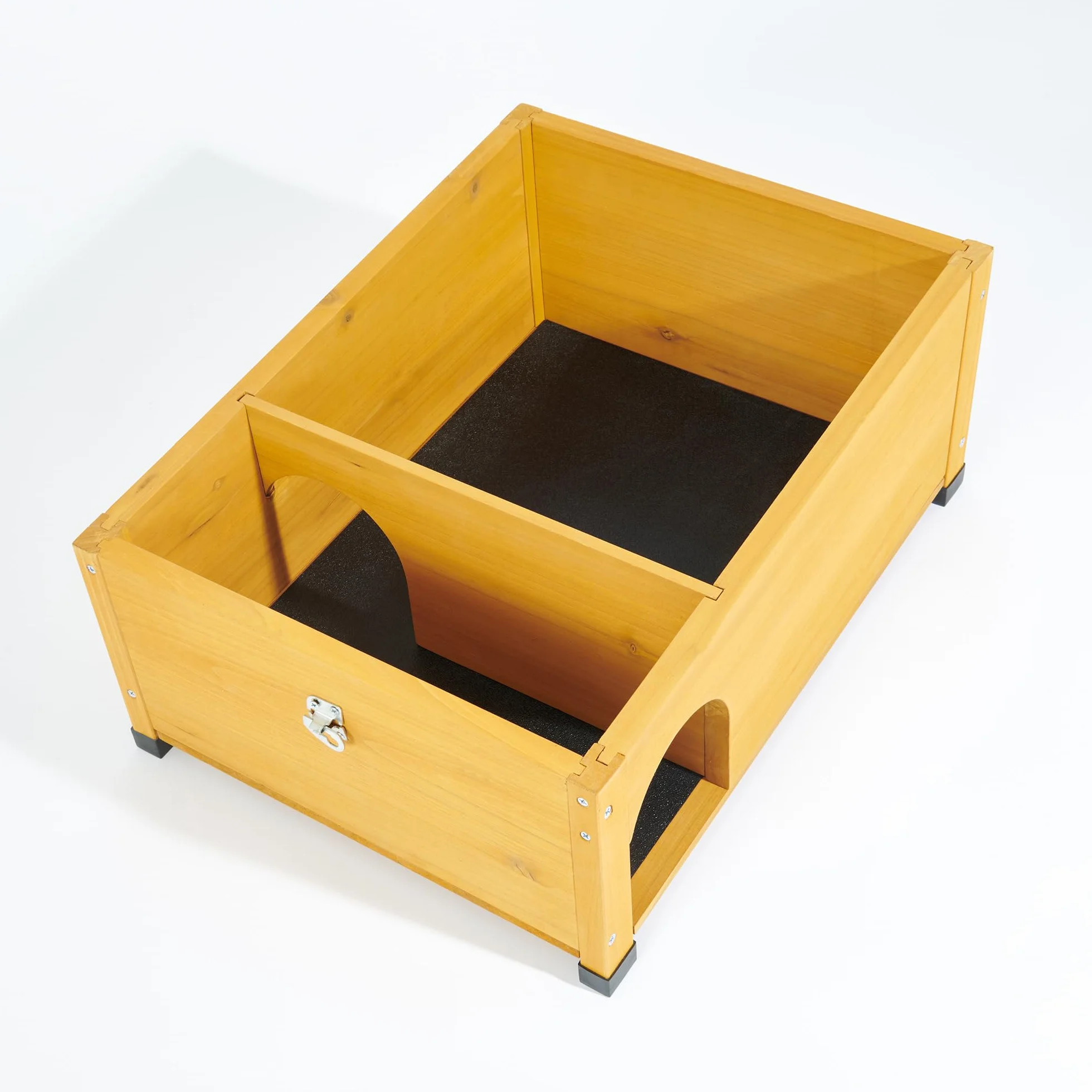 FeelGoodUK Maison hérisson abri hibernation extérieur résistant prédateurs toit feutre plancher bois gris sauge