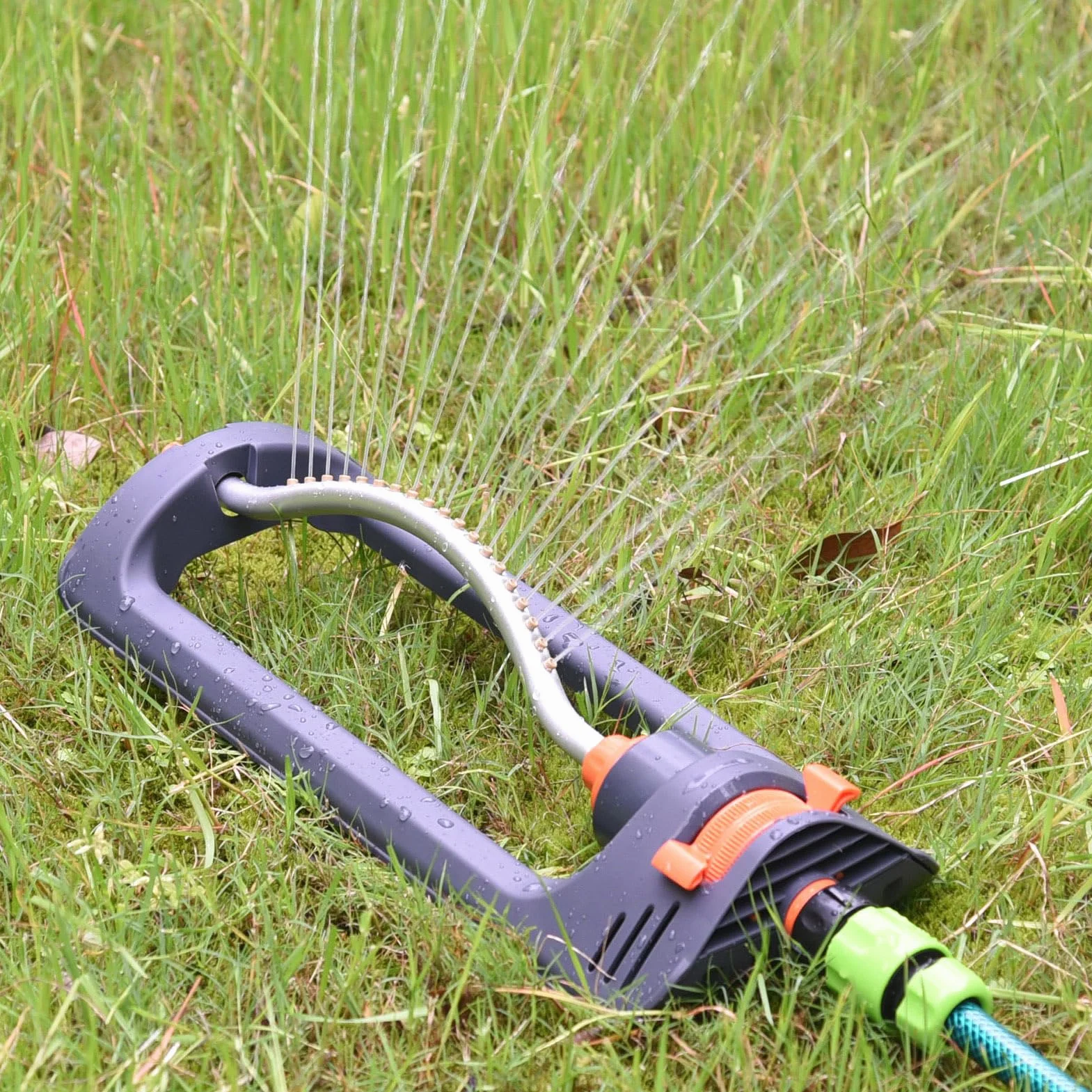 Arroseur Automatique de Jardin, oscillant 19 Buses, arrosage pelouse Refroidissement Grande