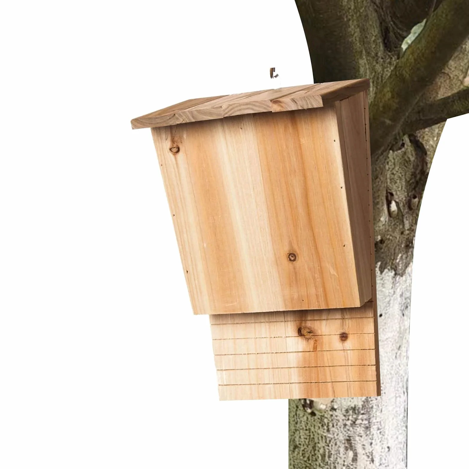 Nichoir À Chauves-Souris En Bois Résistant Aux Intempéries Pour Extérieur - Maison Attirante Pour Jardin