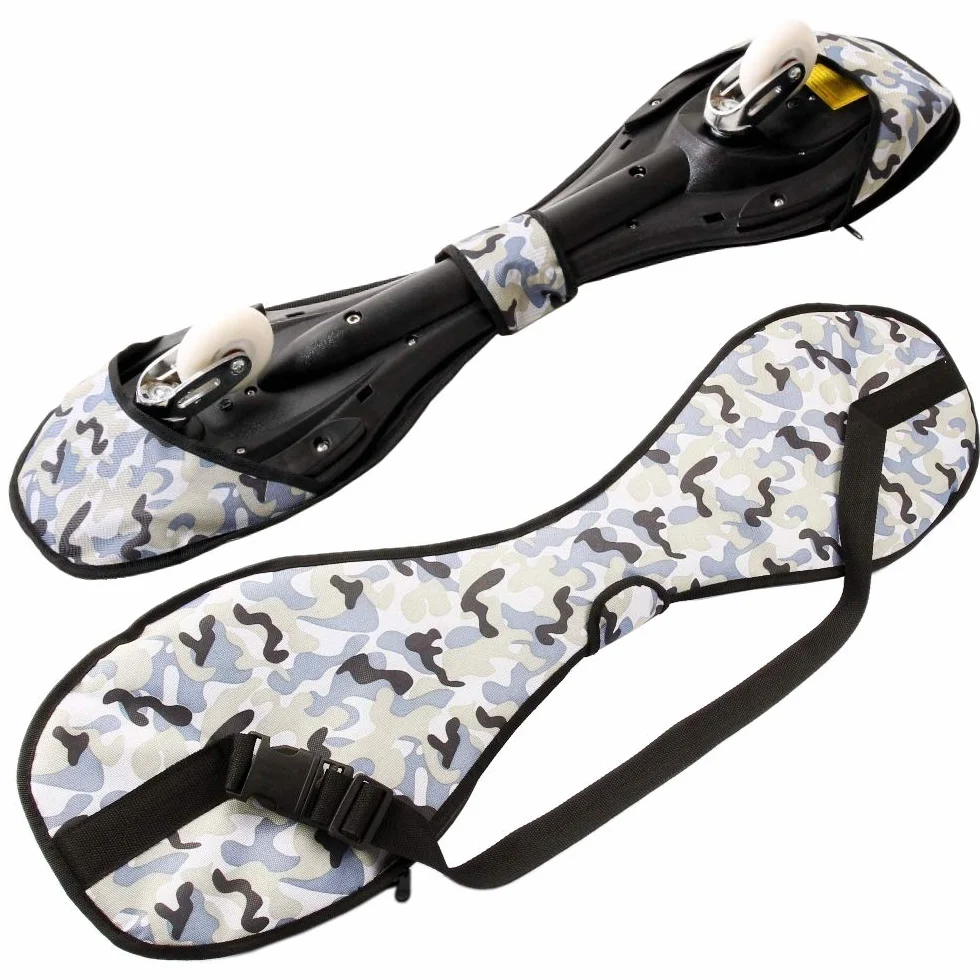 FunTomia Waveboard Roulements à billes ABEC9 avec sac – Jusqu'à 120 kg – (différents designs de couleurs) (rose/armée)