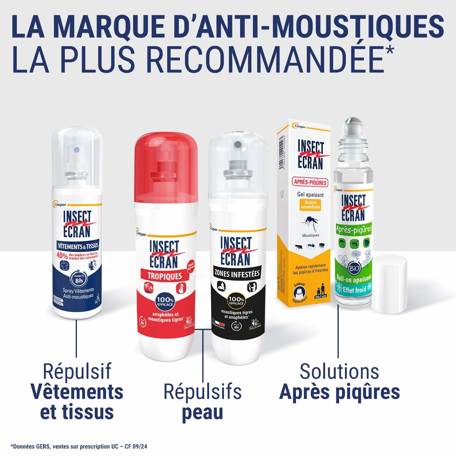 Spray répulsif anti-moustiques 75 ml Protection piqûres 8h