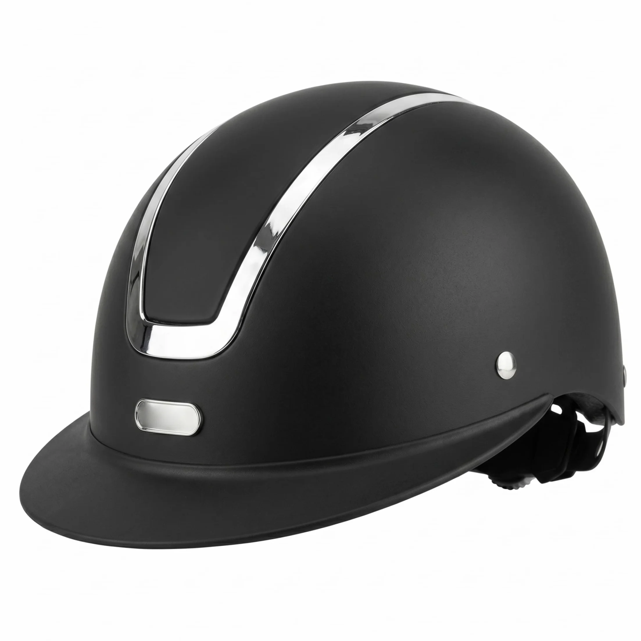 Casque d'équitation pour Enfant résistant aux Chocs pour l'entraînement en extérieur Mat Taille Ajustable de 48 à 52 cm.