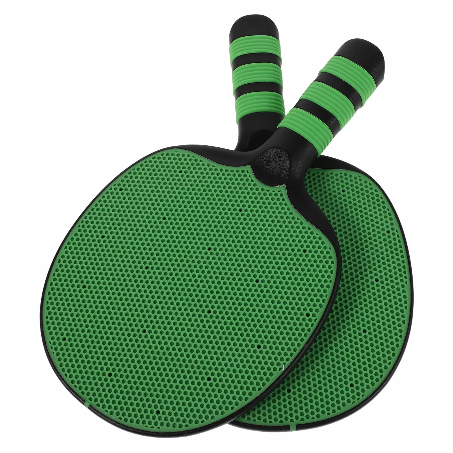 Veemoon Lot de 2 Raquettes de Ping-Pong Vertes Prise Porte-Plume et Classique, Raquettes D’entraînement Tennis de Table Surface de Contrôle Optimale, Manche Ergonomique Antidérapant
