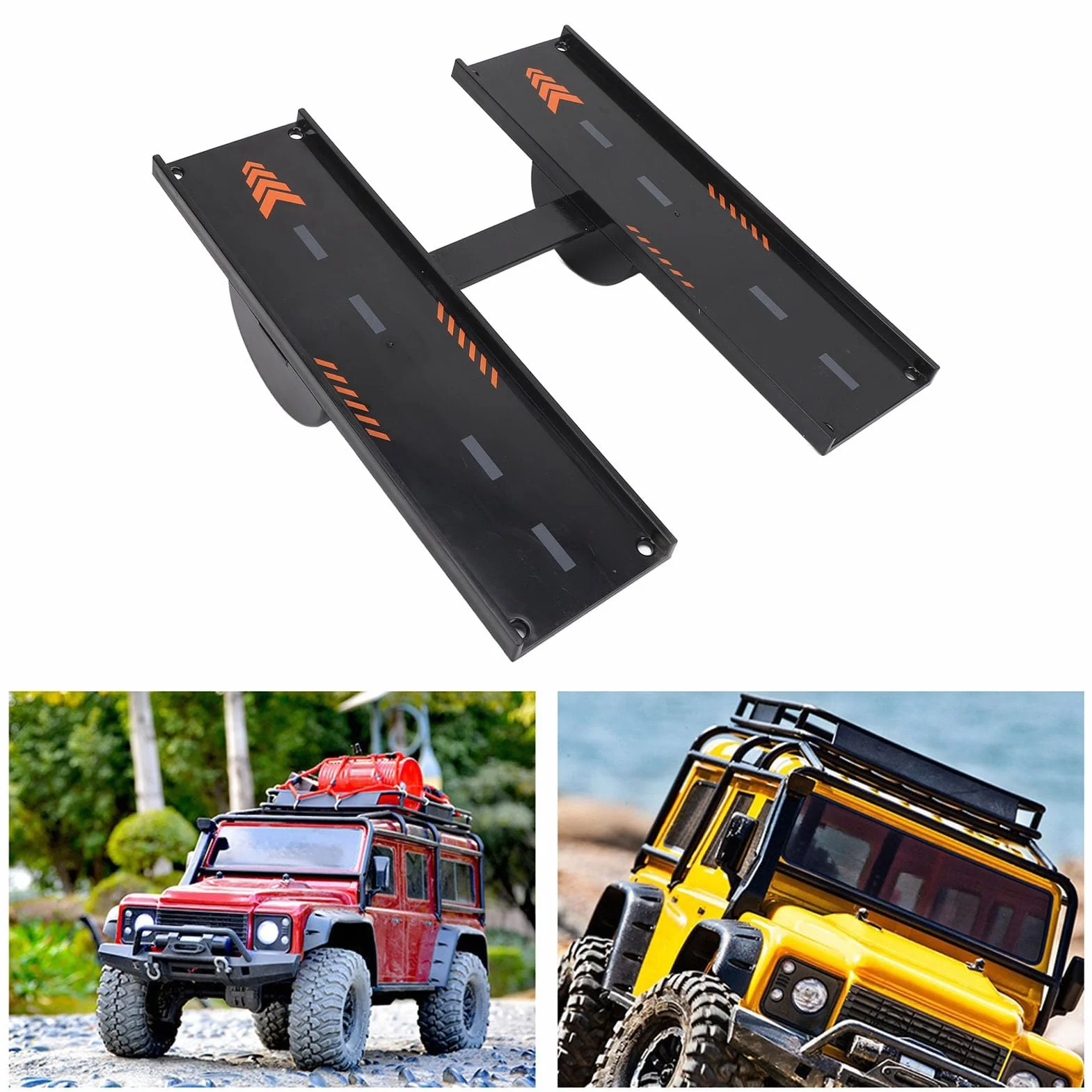 Rampe RC, Expérience de Saut Rapide Rampe Compacte Noire pour Voitures Télécommandées 1/8 à 1/16 for Enfants Adultes Loisirs Extérieurs Skateboard Vélo Scooter Patin à Roulettes