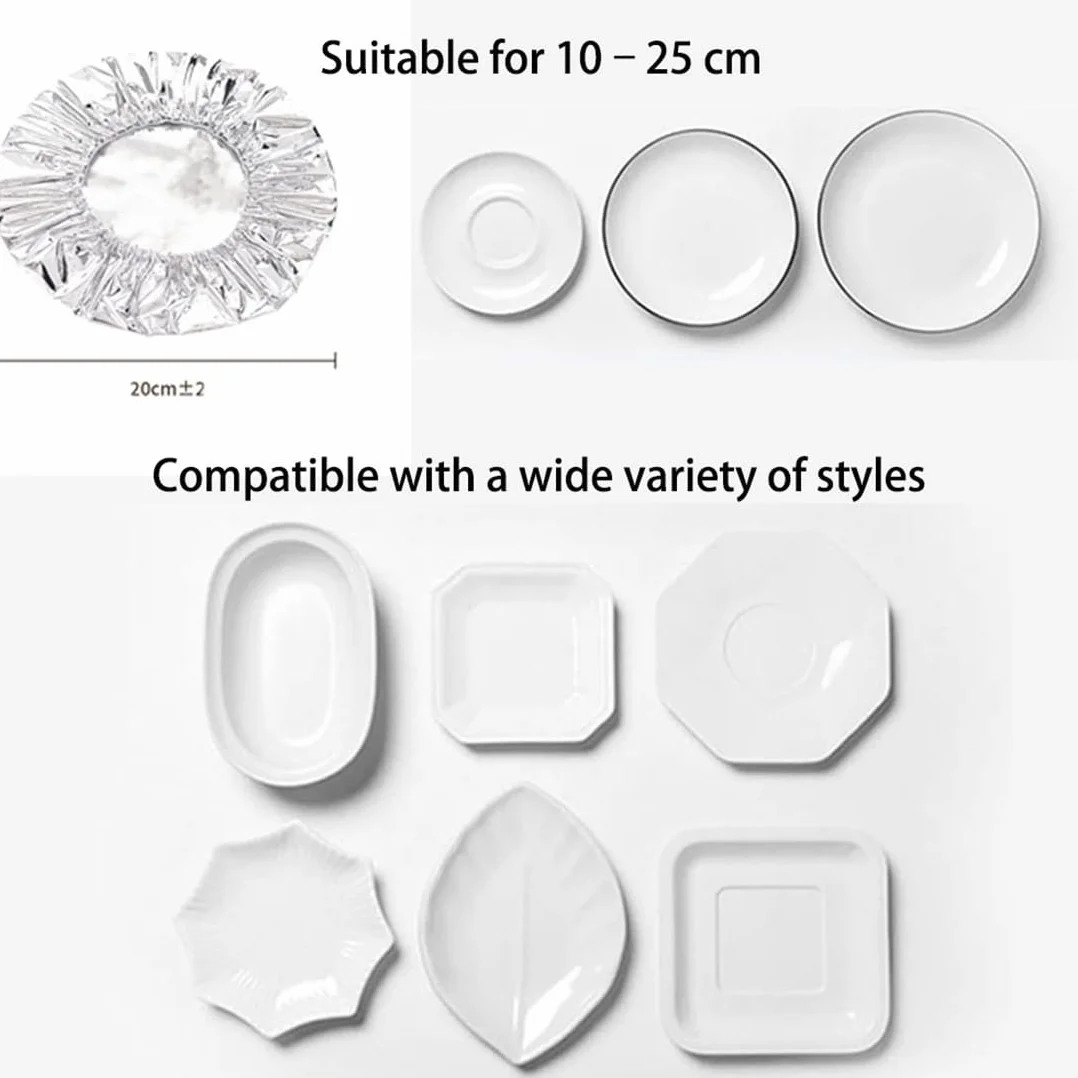 Couvre-Plats Réutilisables en Aluminium, Couvre-Bol Extensible et Isotherme, Résistant à la Chaleur (20PCS)
