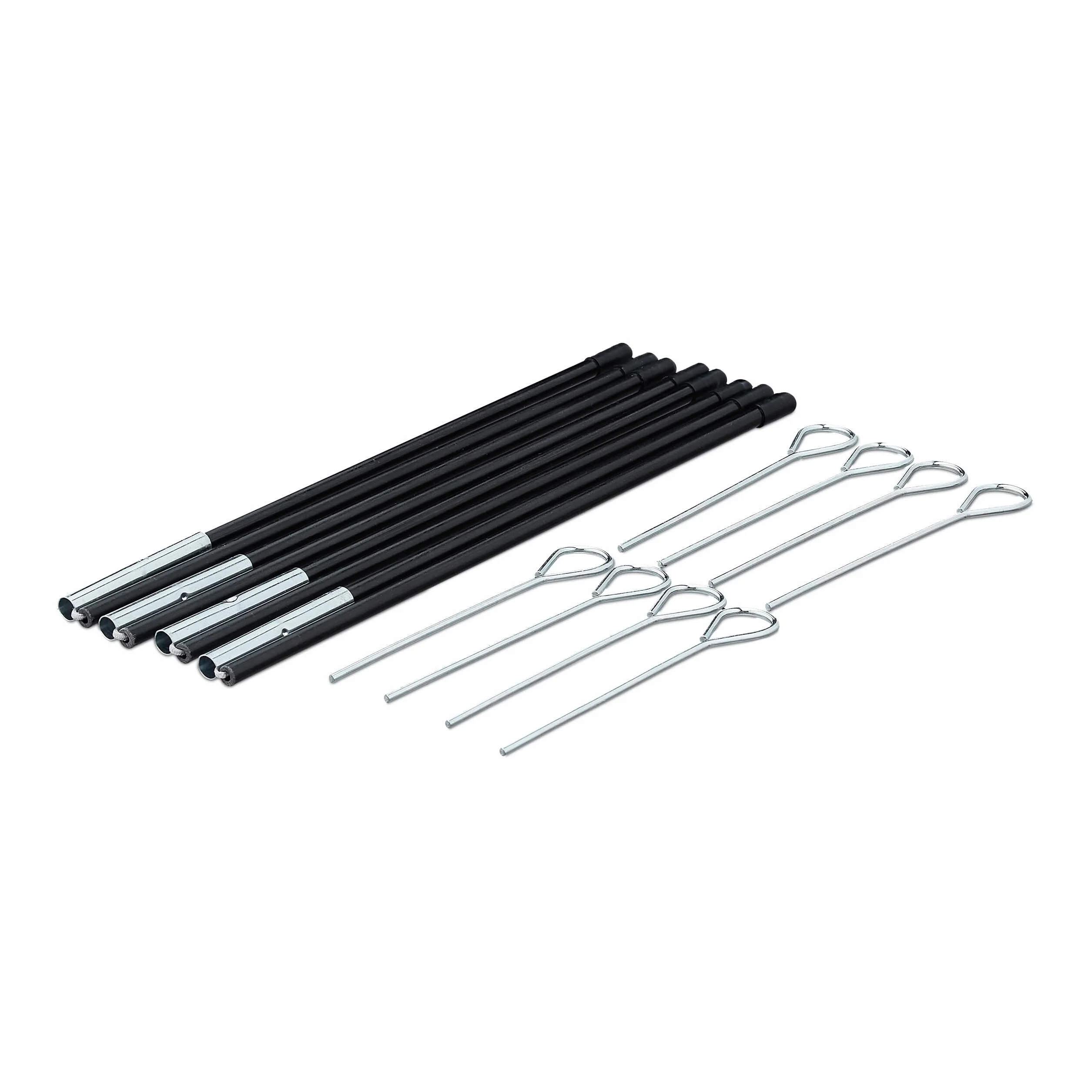 Relaxdays Pop Up Tore 2er Set, Faltbare Fußballtore für Garten, 77 x 122 x 83 cm, Schwarz