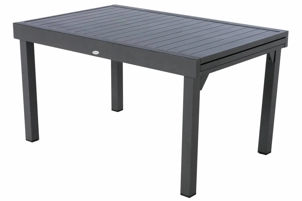 Hespéride Table de Jardin Extensible Piazza Gris Graphite 10 Places Aluminium Antirouille