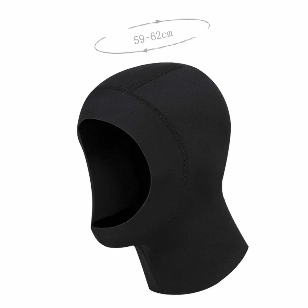 RUIXIA Cagoule de Plongée en Néoprène 1mm Cagoule de Plongée Thermique Unisexe Bonnet pour Plongée Natation Surf Protection Tête et Cou Chapeau de Plongée UPF50 + Protection Solaire