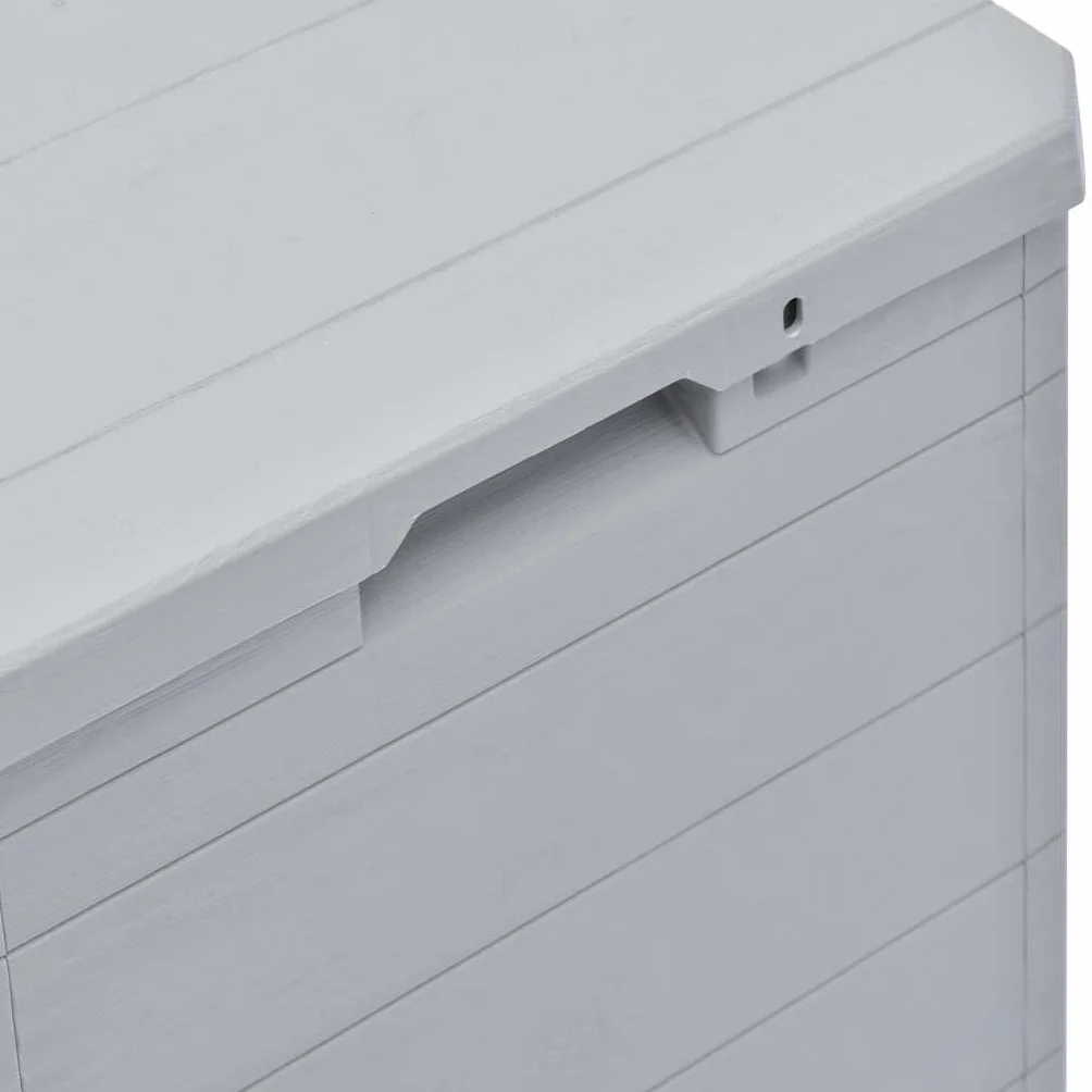 vidaXL Boîte de Rangement Jardin Coffre Stockage Extérieur Gris Clair