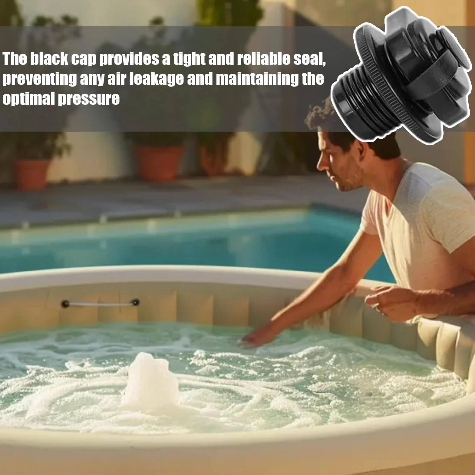 Lay-Z-Spa Bestway Coleman Intex valve gonflage spirale remplacement F4C009B bouchon couvercle baignoire gonflable
