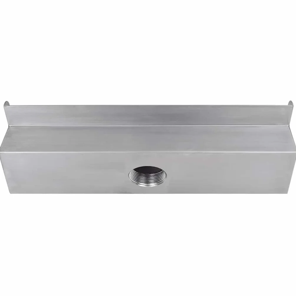 Lame d'eau rectangulaire 45 cm Acier inoxydable pour piscine