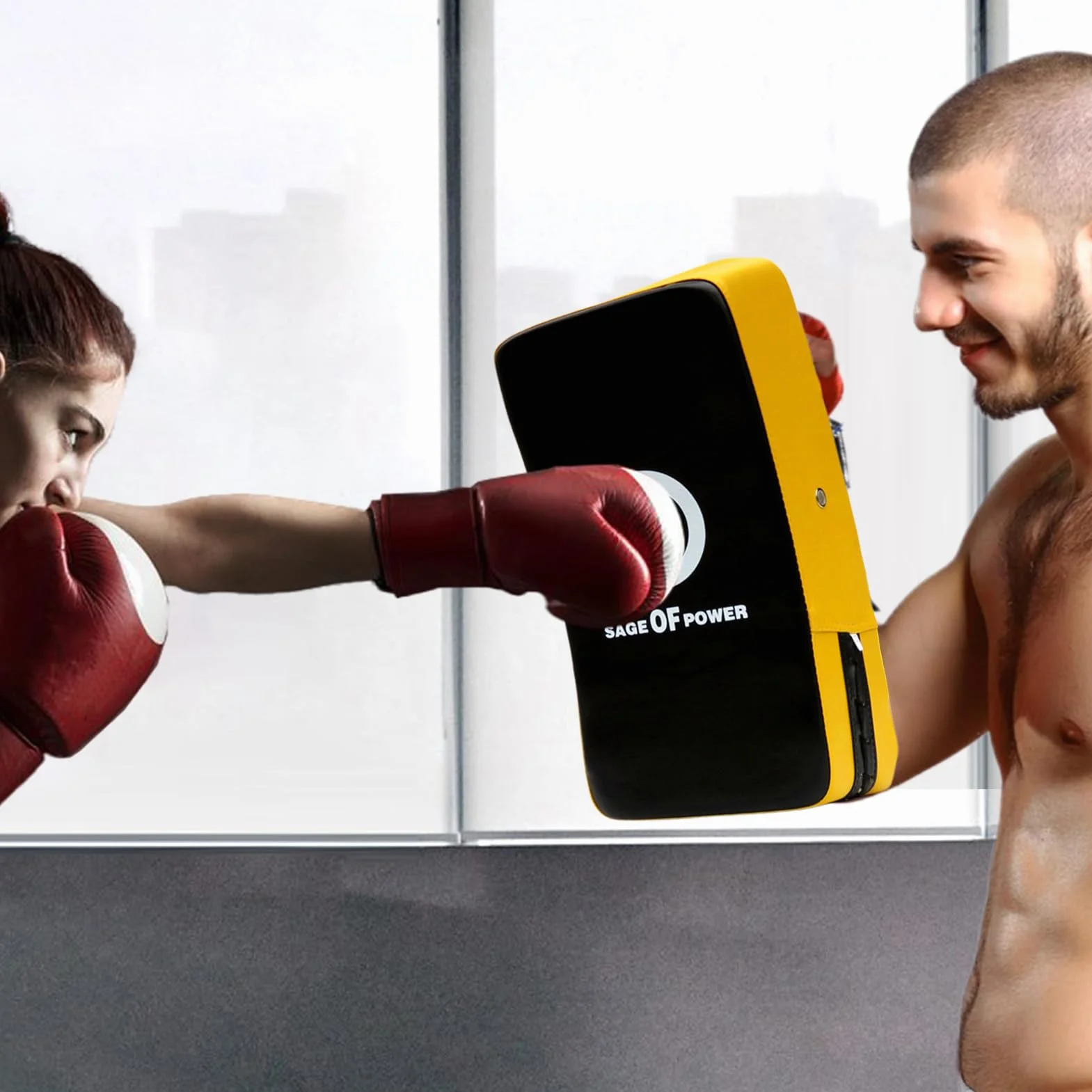 Tampon D'entraînement De Boxe - De Poinçonnage Incurvée, Bouclier De Frappe, pad-Arts Martiaux | Tampon De Blocage Des Bras Durable Pour La Pratique Du Karaté, L'entraînement Au Coup De Pied Mua
