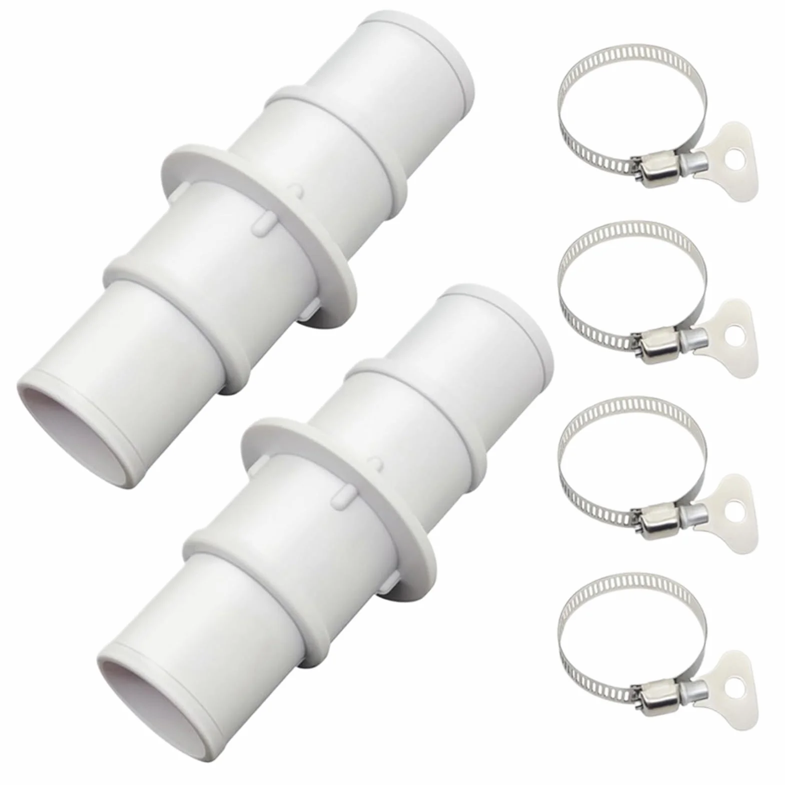 Raccord pour tuyau de pompe de piscine 32 mm ou 38 mm, 2 pièces adaptateur pour aspirateur