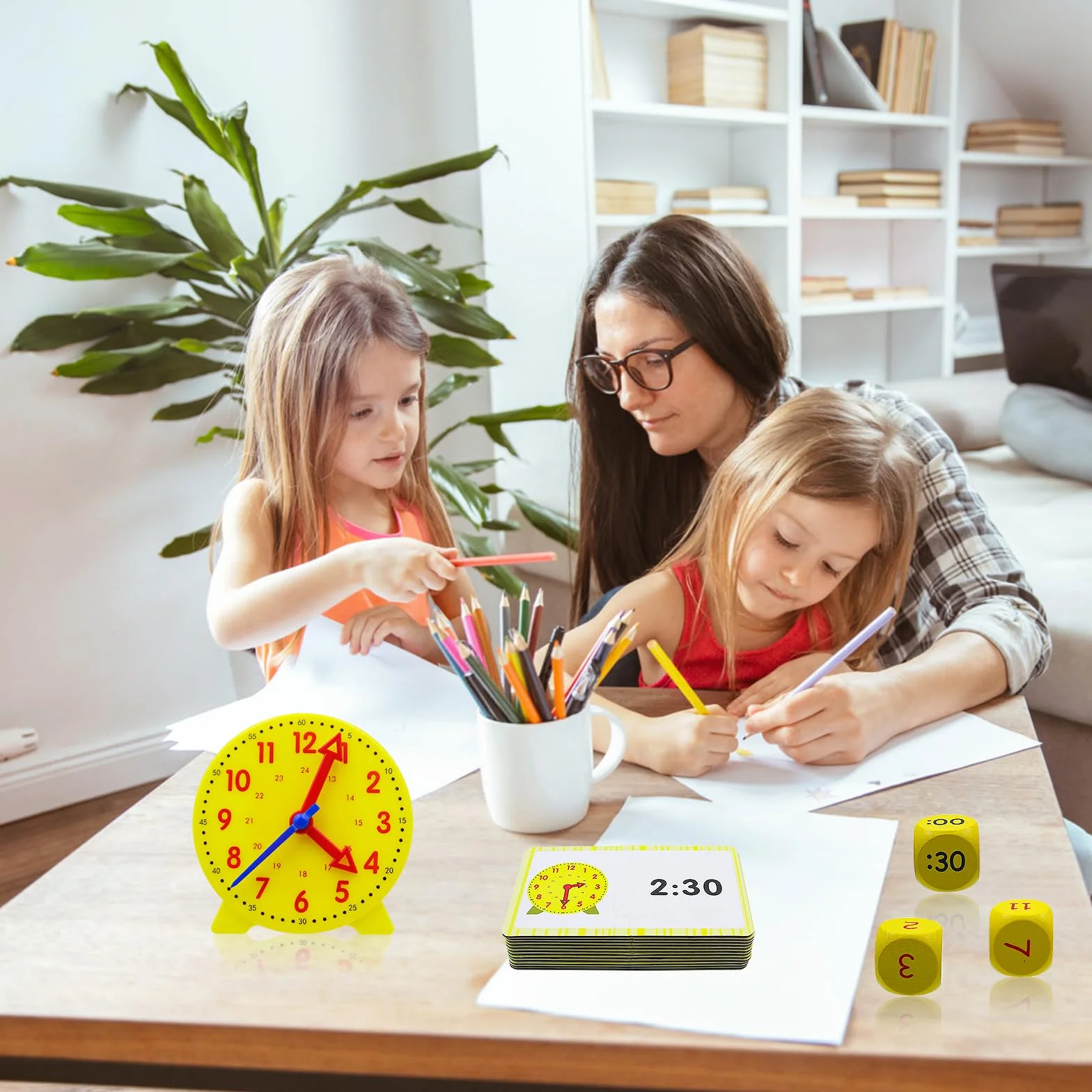 Horloge Enfant Apprentissage Kit, Horloge éducative pour Enfants 5-8 Ans