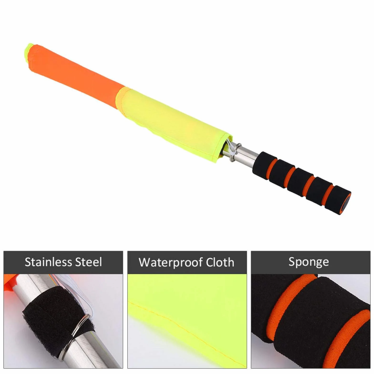 Voluxe Drapeau de Juge de Touche, Drapeau d'arbitre de Football Durable pour Les Amateurs de Plein air pour Le Joueur pour la Maison pour Amateur