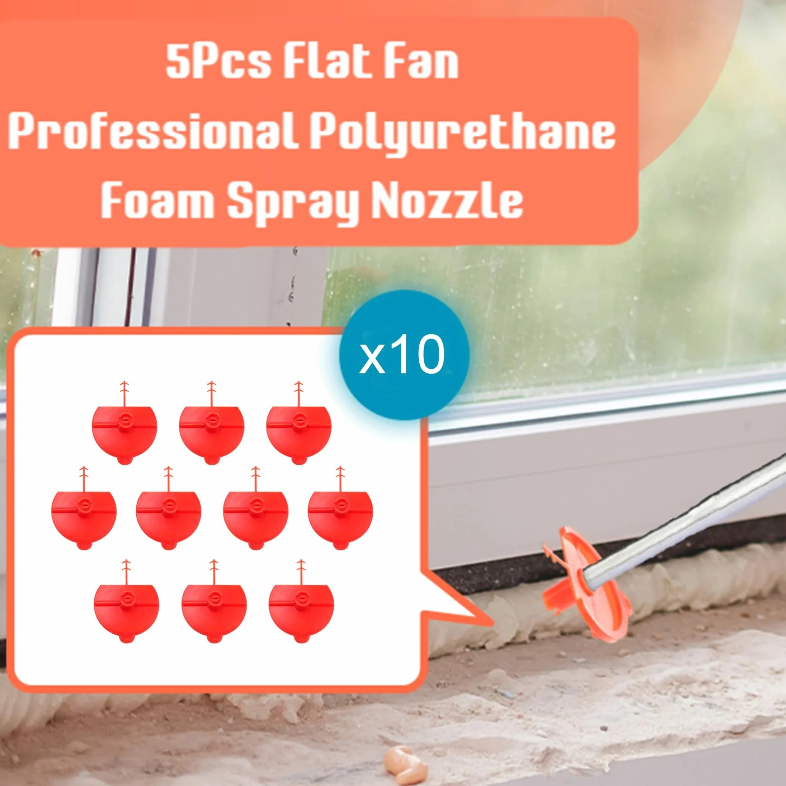 Buse À Plat En Éventail 10 Pièces Prolongateurs Réutilisables Buse De Pulvérisation pour Atelier Maison Extérieur
