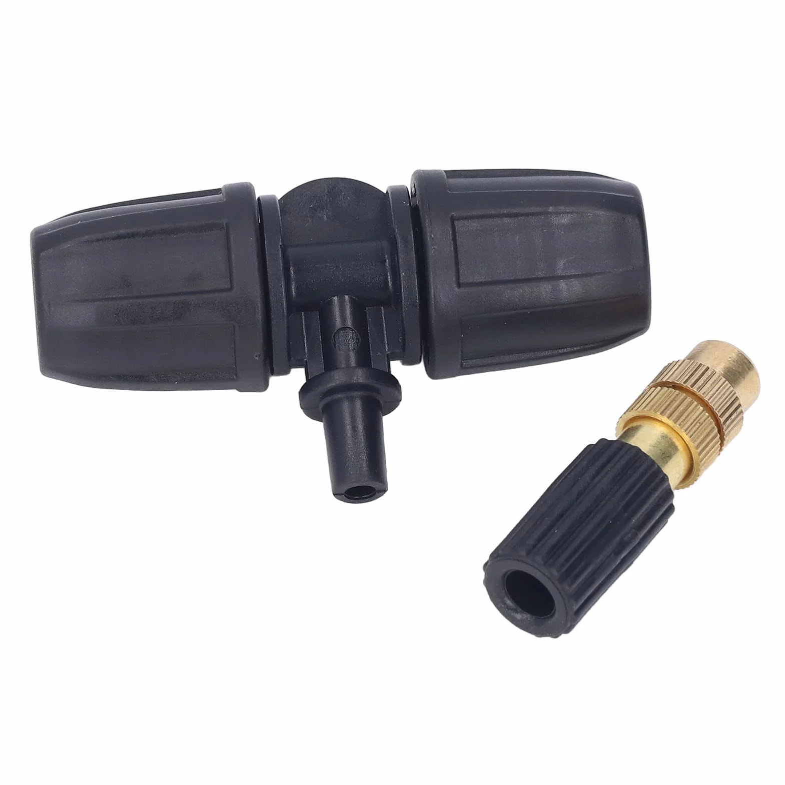 Buse d'atomisation en cuivre avec tuyaux en T réglable pour jardinage serre 8/11 mm