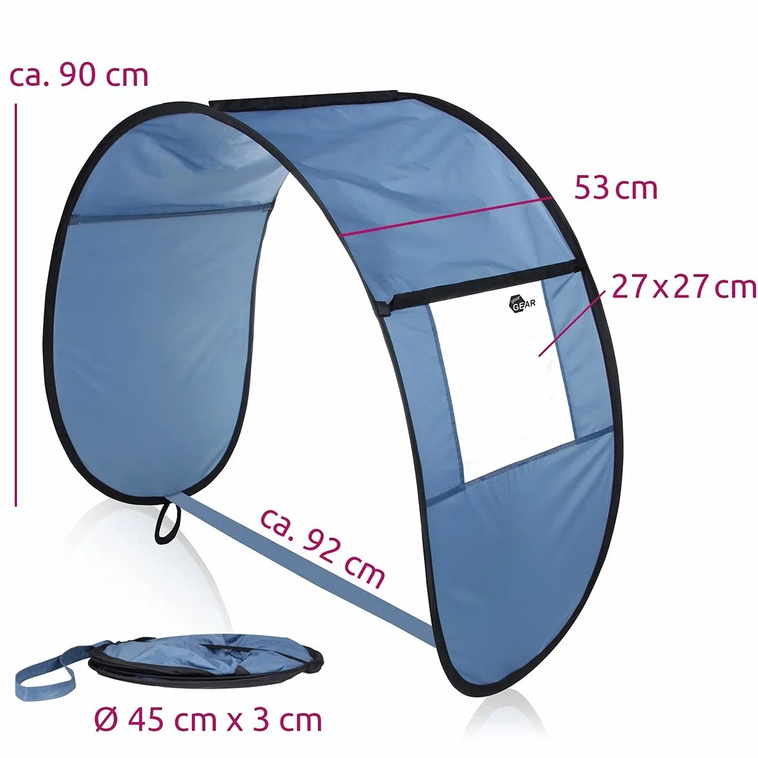 YourGEAR Chariot Pliable Pare-Soleil Universel Toit Fenêtre Bleu