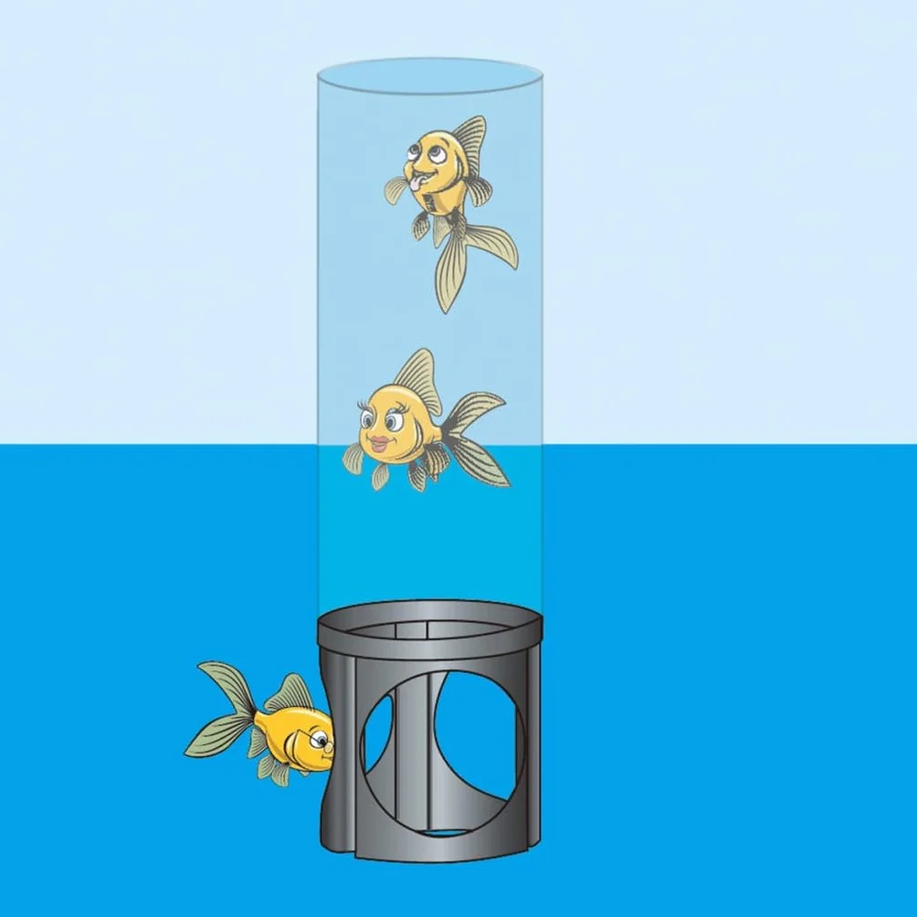 Ubbink Tour à poisson 66 cm acrylique Décoration bassin étang de jardin