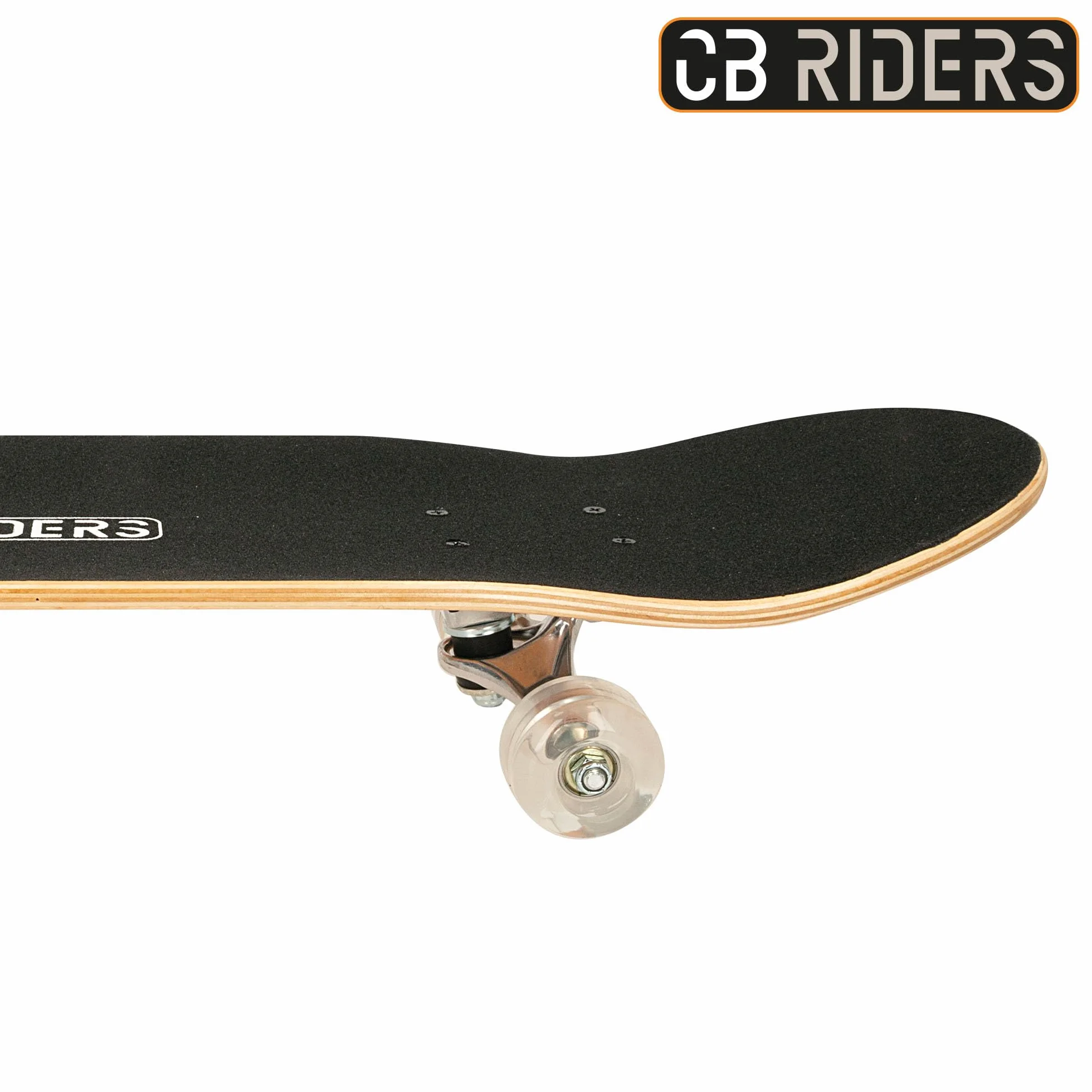 COLORBABY CB Riders 47200 Skateboard, 79 x 20 cm, Max. 100 kg, fabriqué en Bois, axe Aluminium, antidérapant, Skateboard Enfant, Planche avec 4 Roues PU, Cadeau 6 Ans