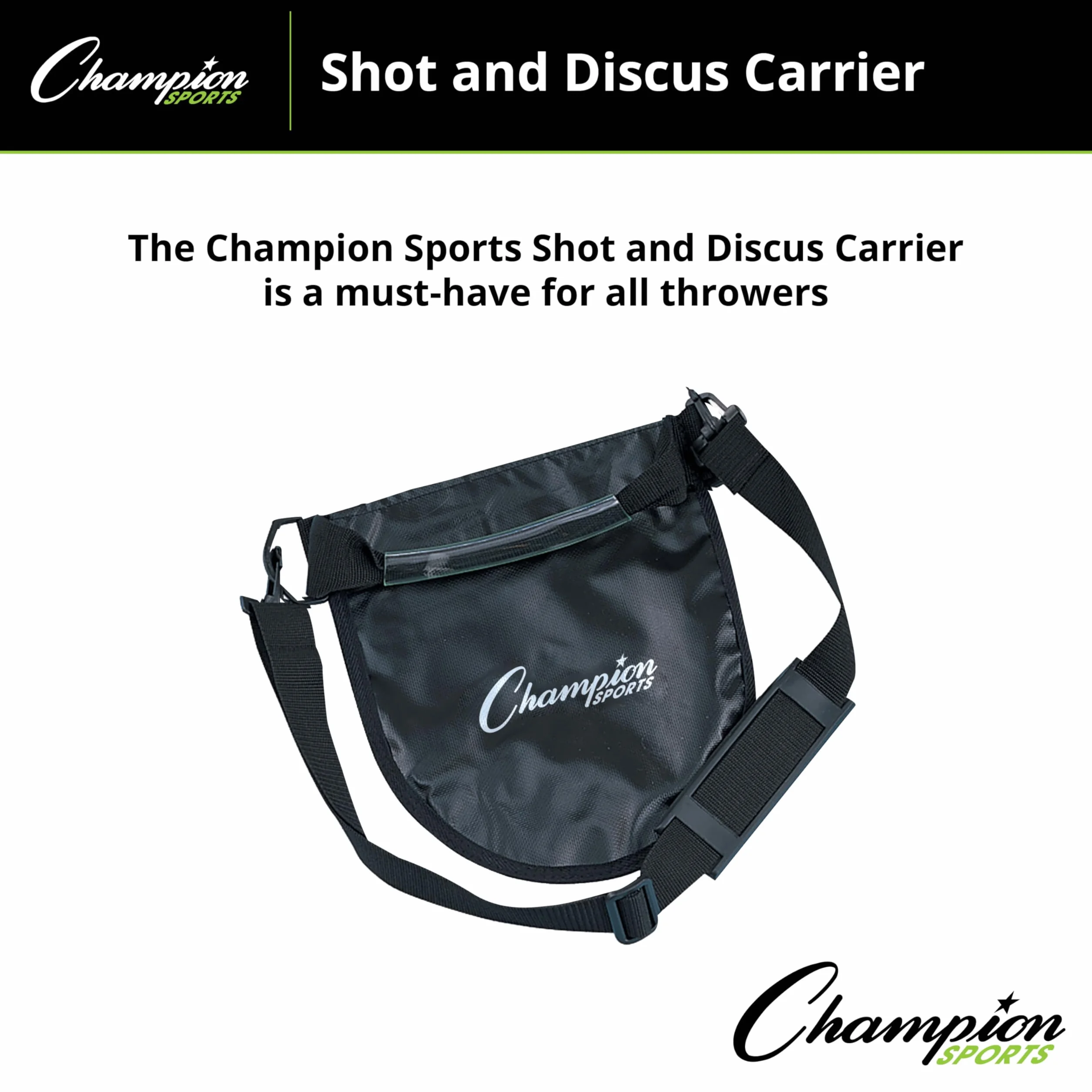 Champion Sports Shot/Discus de Transport avec Sangle d'épaule