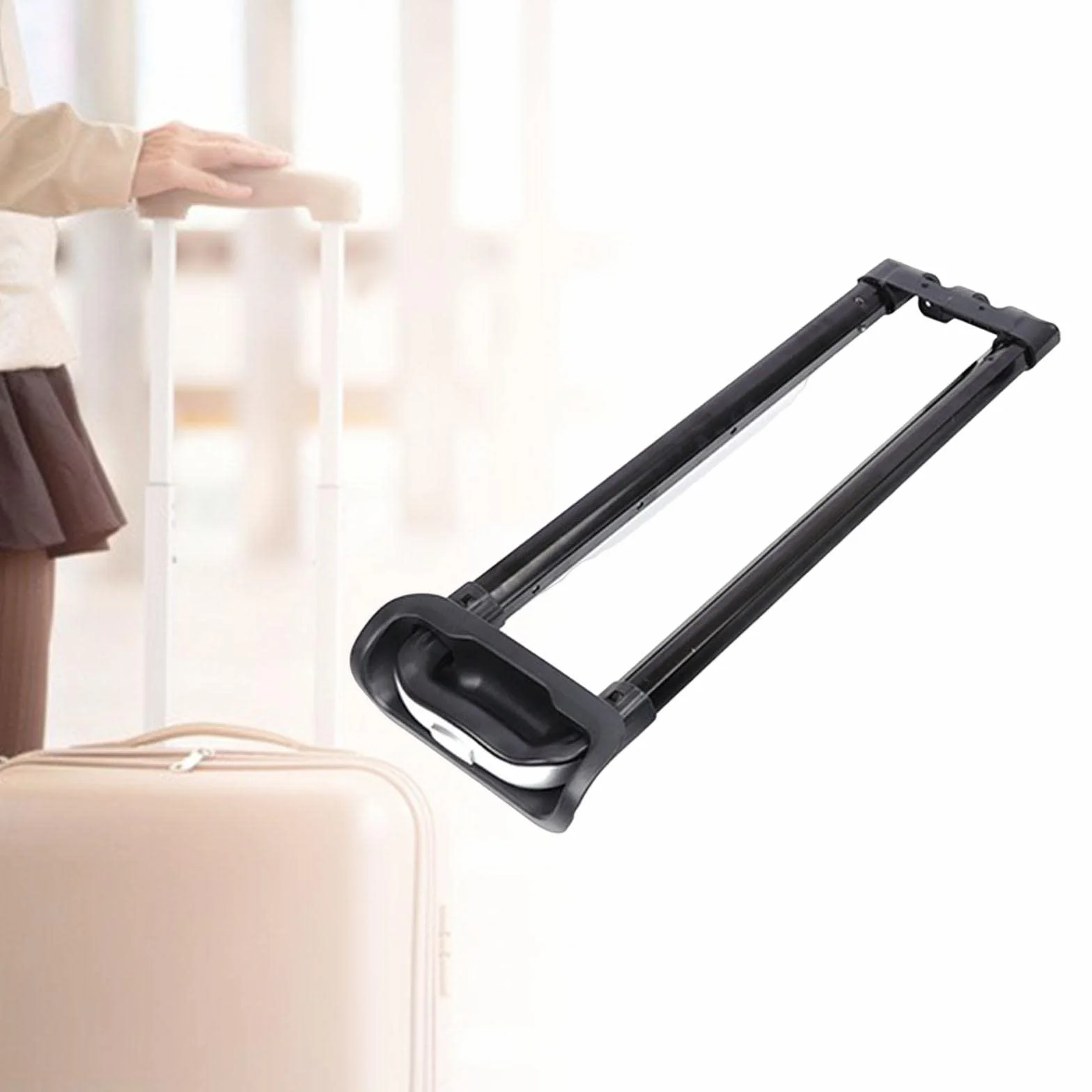 Poignée de Rechange pour glacière Portable, pièce de Rechange Robuste réglable, Noire, pour Valise à roulettes, Valise, Seau à Glace, Camion à Main