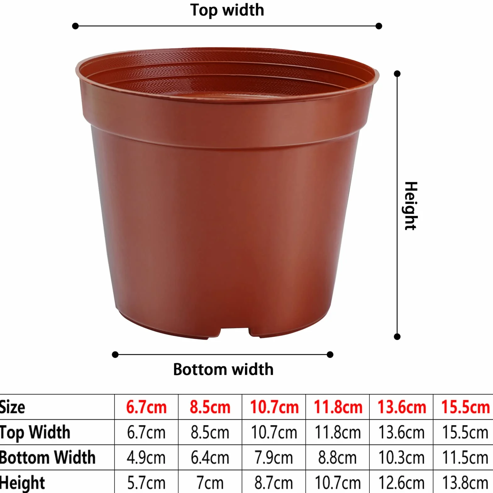 Pots pour Semis 6cm 40 Pièces Réutilisables en Plastique pour Pépinière
