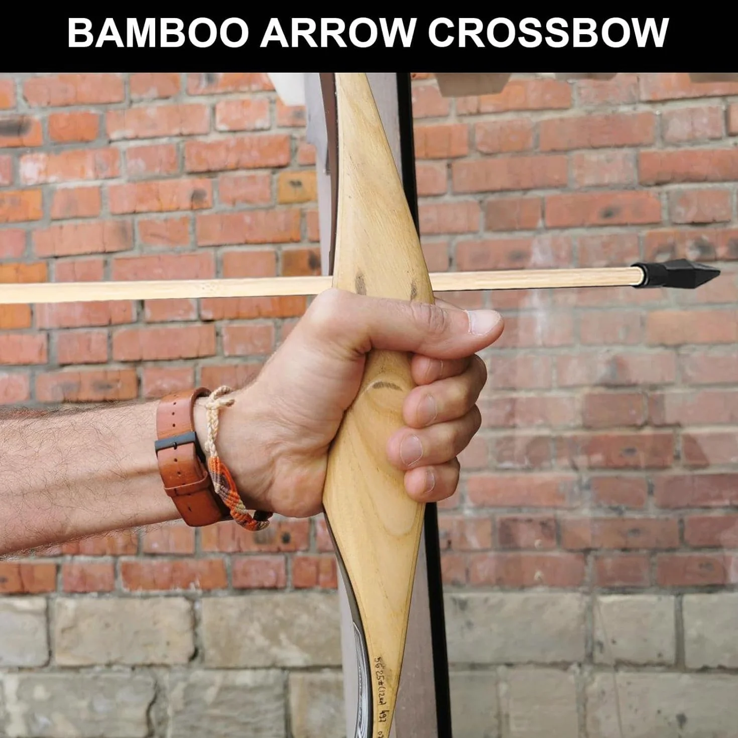 Flèches en bois 45 cm pour tir à l'arc, lot de 20 avec embouts caoutchouc, bambou sécurité débutants
