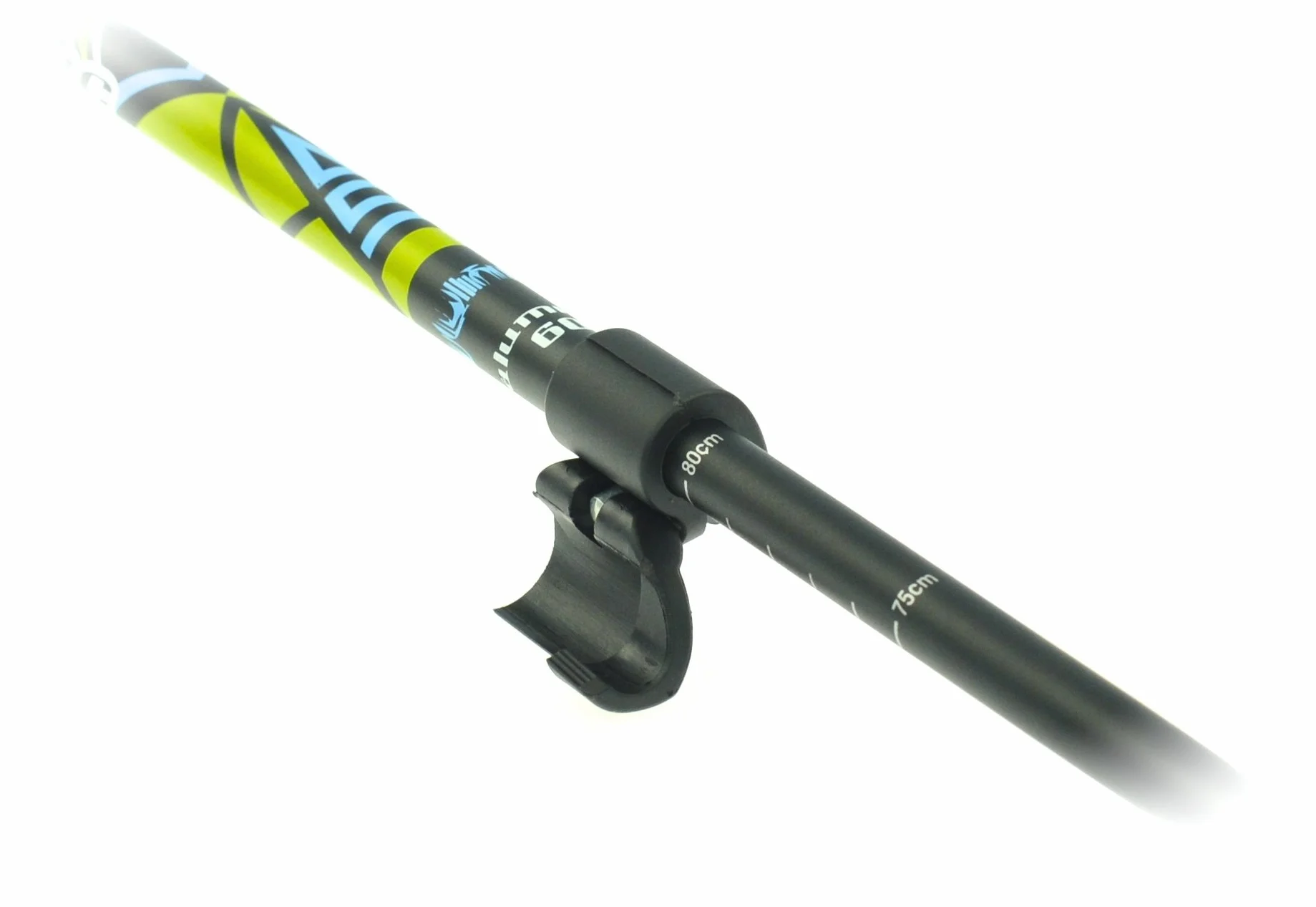Bâtons de Ski Enfants Télescopiques 60-100 cm Noir