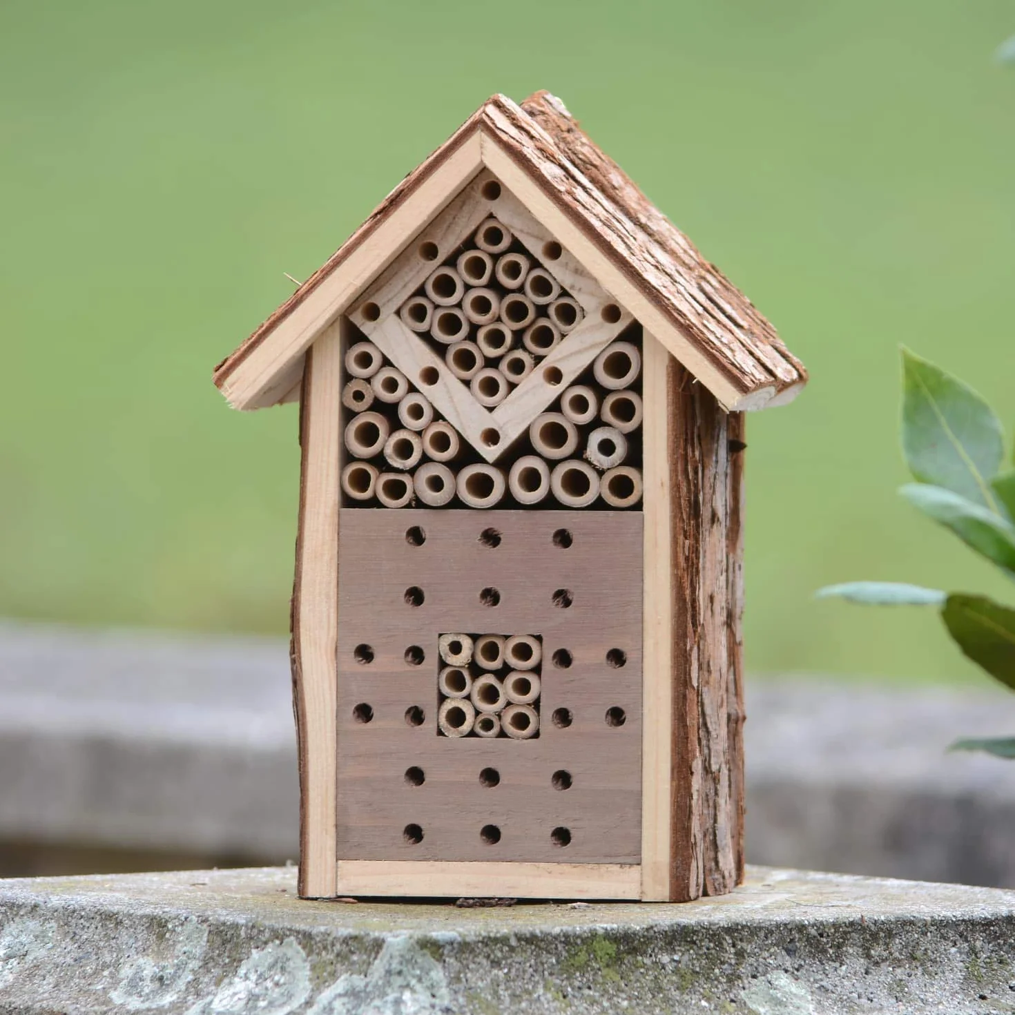 CKB LTD Hôtel Insecte en Bois Naturel 16x9x23cm pour Abeilles Coccinelle Papillon