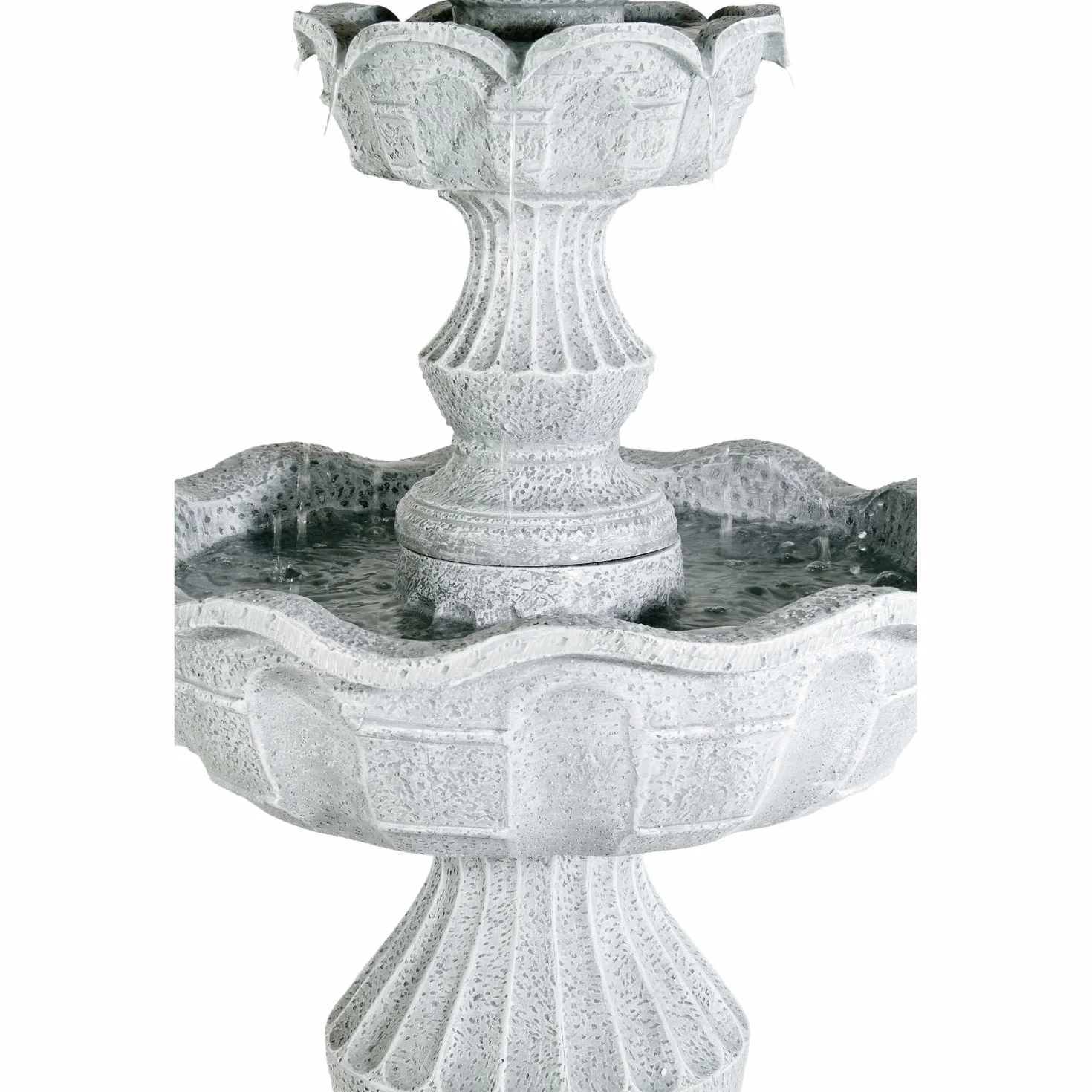 Fontaine de Jardin STILISTA modèle Athene Aspect Pierre 50 x 48 x 85 cm avec Pompe