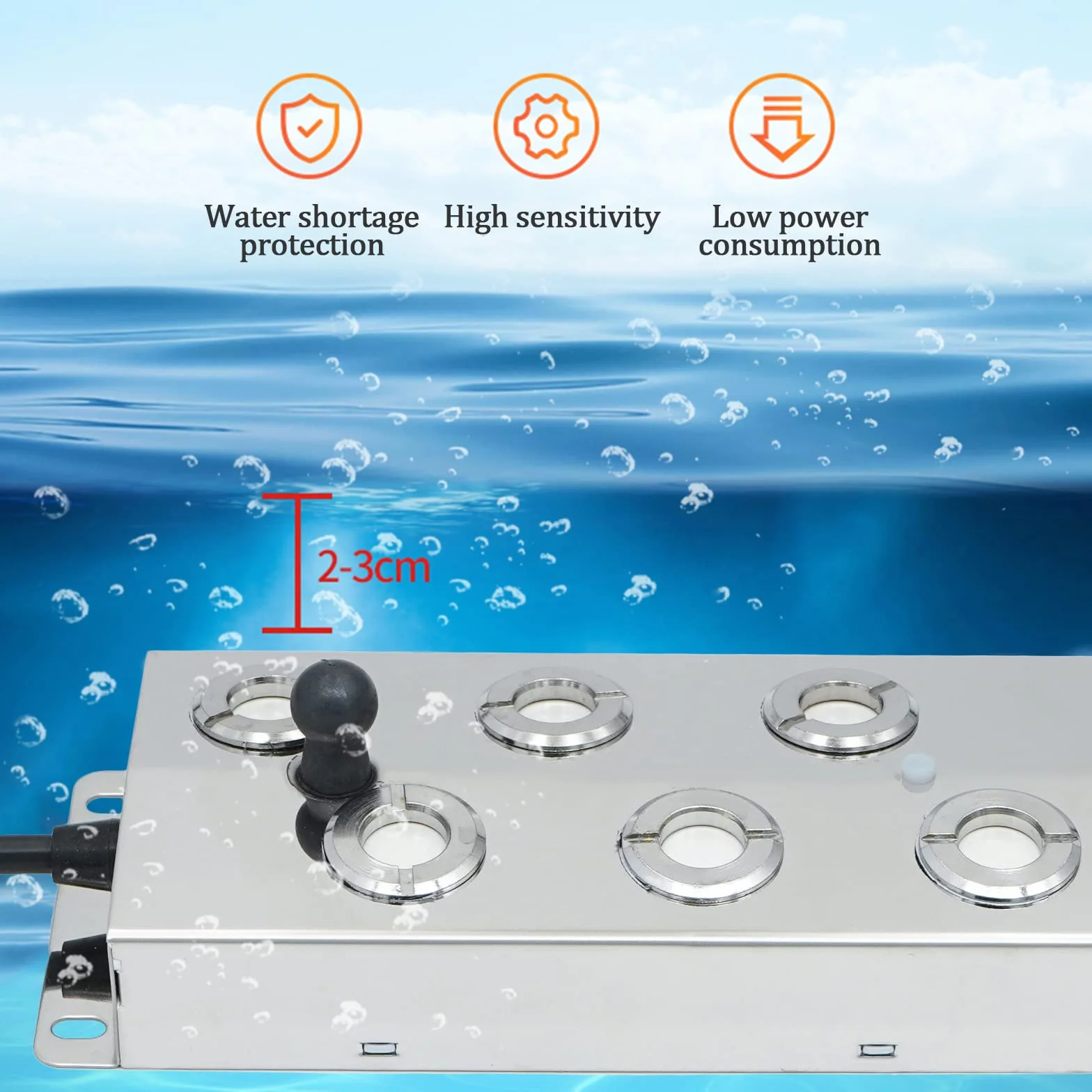 Appareil à fumée ultrasonique 6 têtes 5.5 l/h 250 W étanche pour Patio Humidificateur Serre