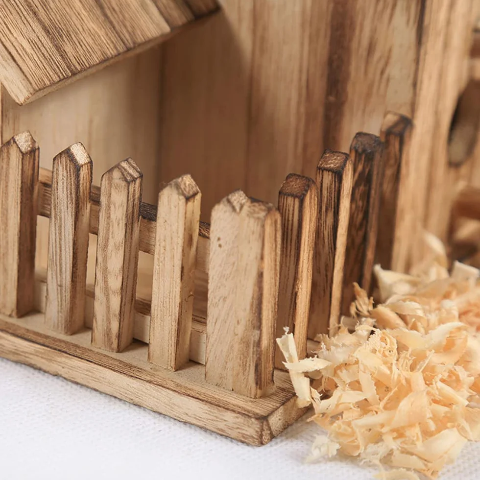 Nichoir Oiseaux Exterieur Original en Bois pour Mésange Bleue Suspendre Jardin