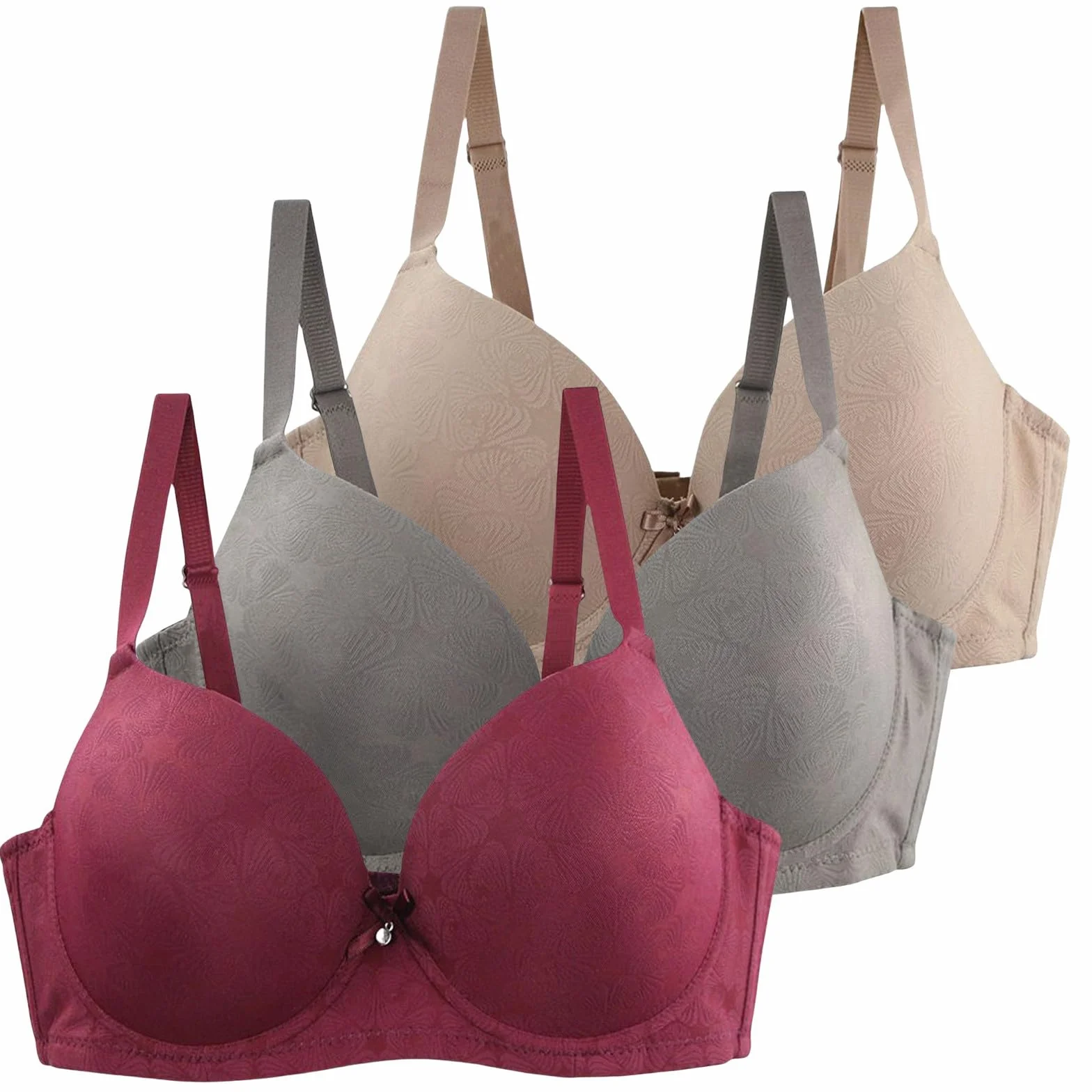 FGUUTYM Lot de 3 soutiens-gorge grande taille pour femme