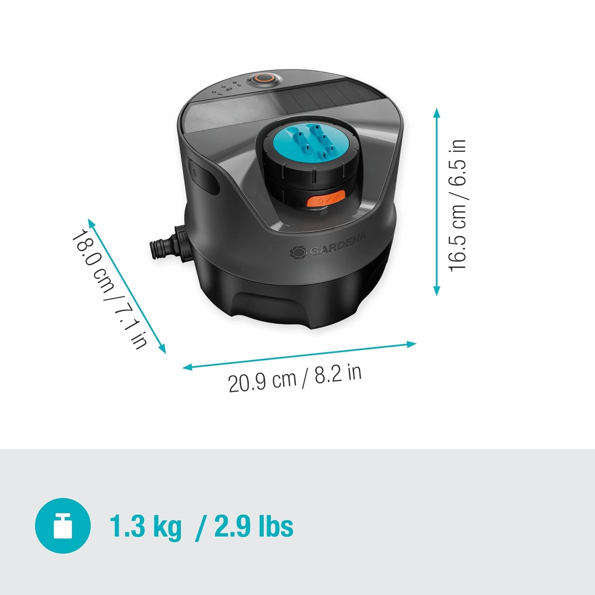 Gardena Système d'arrosage AquaPrecis solaire Bluetooth 320 m² 16000-20