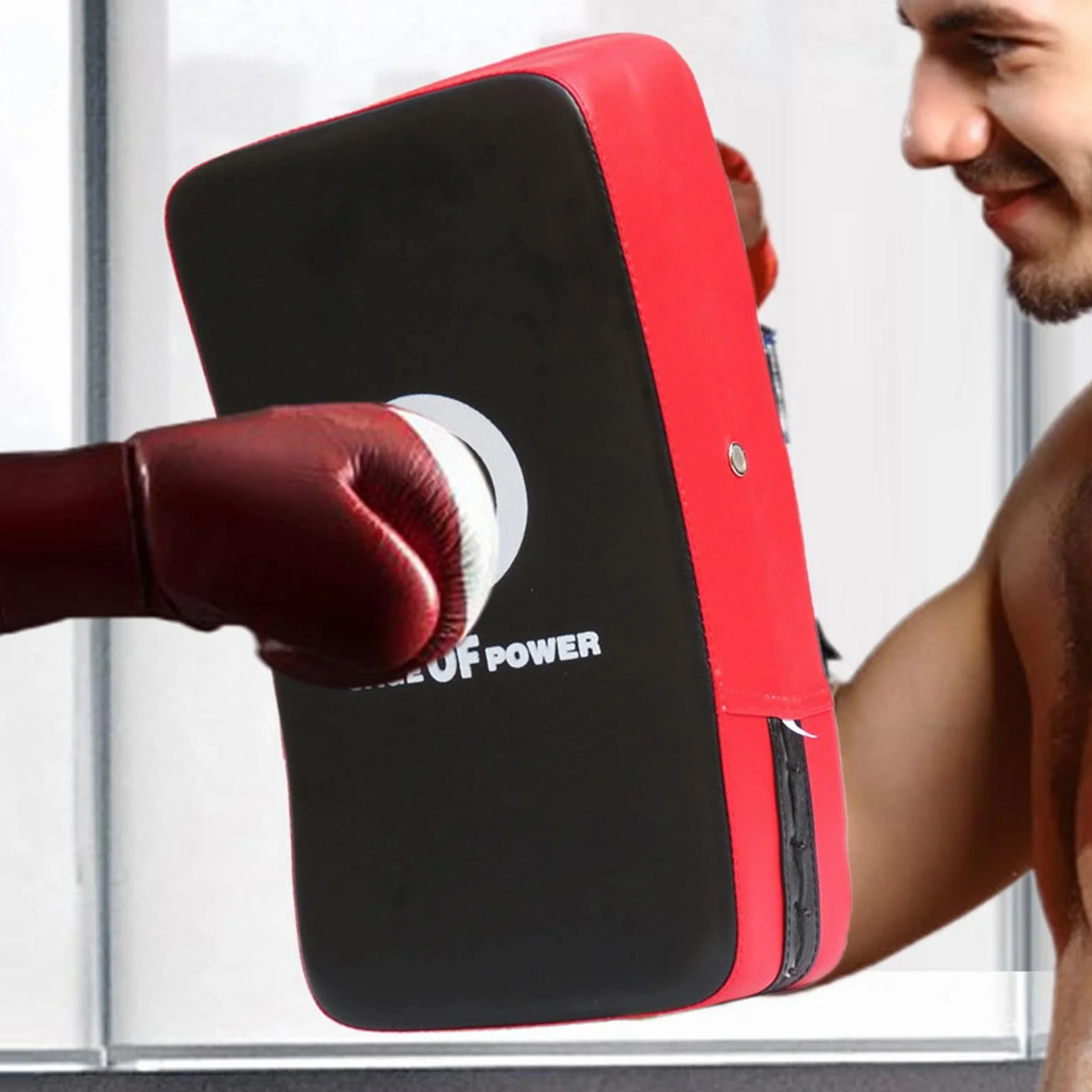 Coussinets de boxe, bouclier de frappe incurvé, bouclier de frappe de boxe, tapis de blocage d'entraînement, bouclier incurvé robuste, idéal pour l'entraînement, le blocage et l'amélioration des