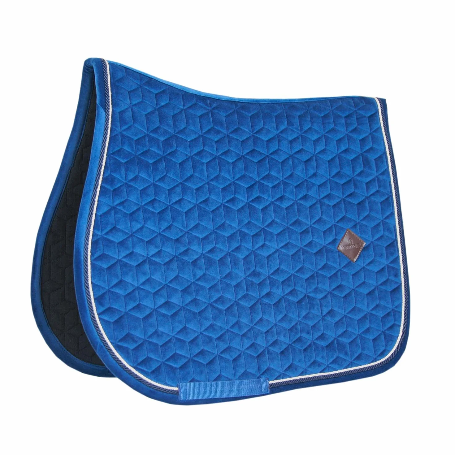Tapis de selle FULL - Navy - Velours - Saut d'obstacles