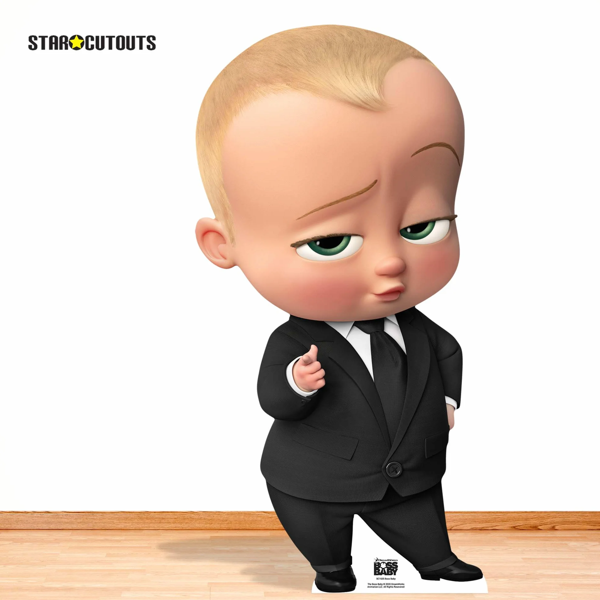 Boss Baby Grande découpe en carton pour fans anniversaires fêtes