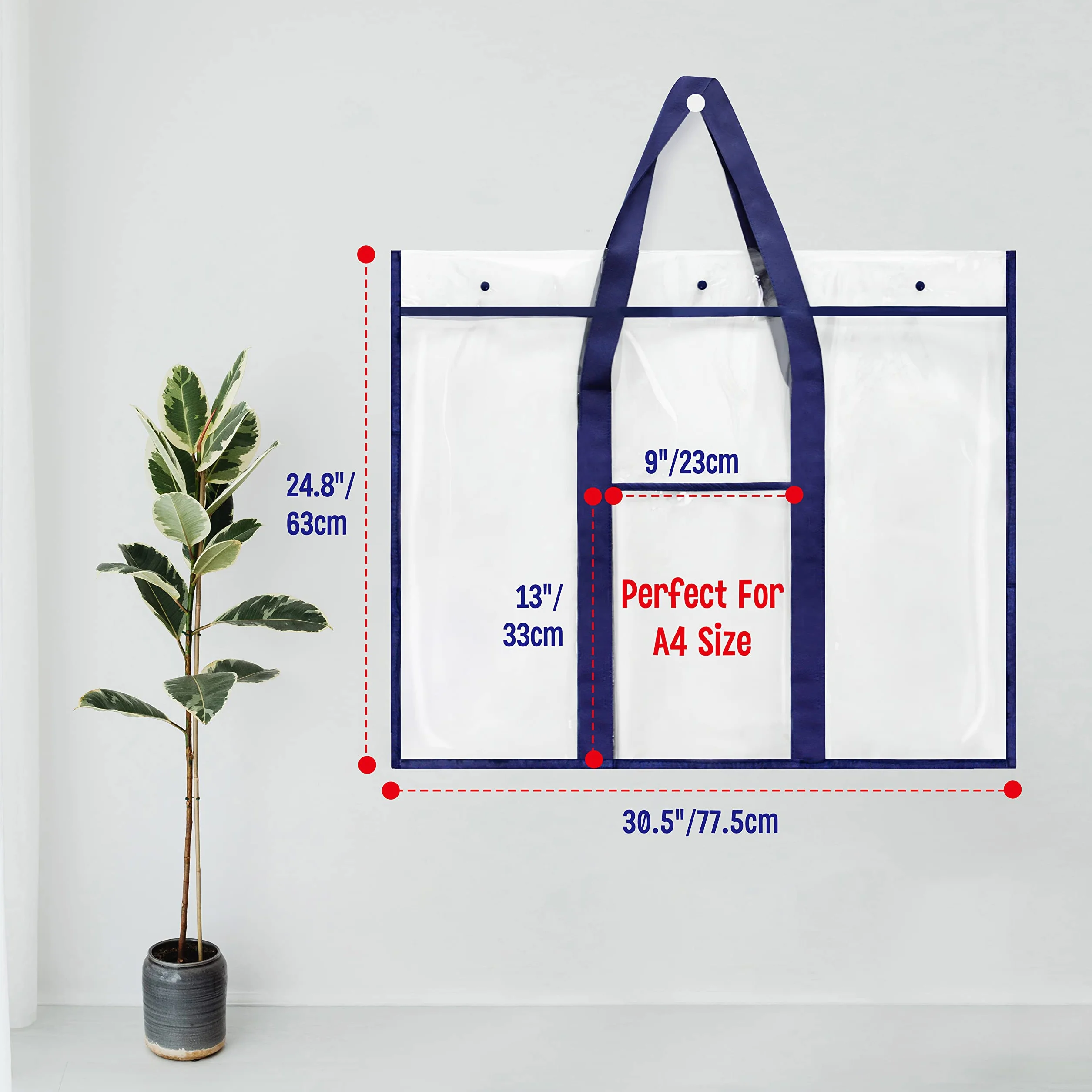 Tableau d'affichage PVC 76 x 61 cm avec pochette de rangement