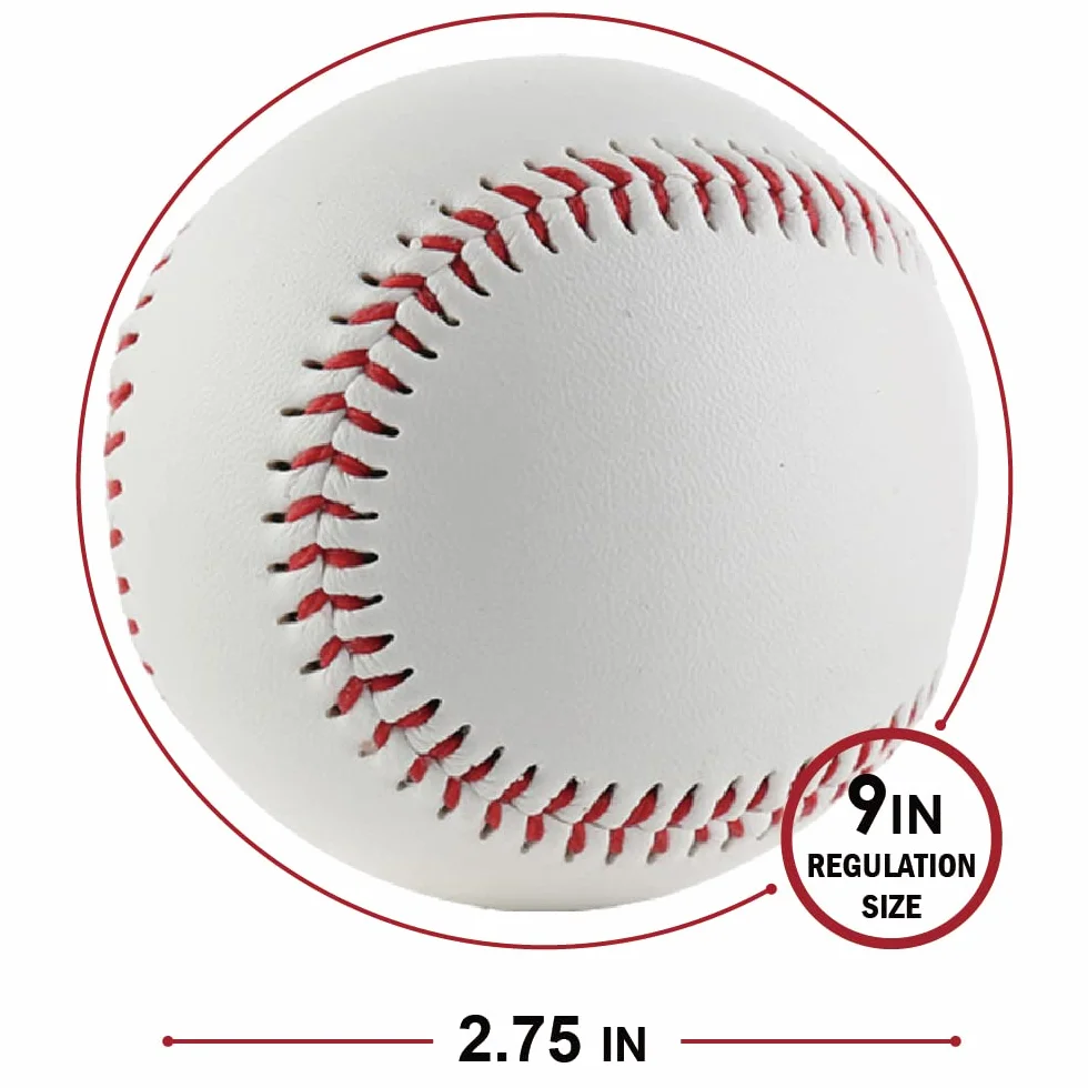 Ensemble de Batte de Base-Ball et de Softball avec Gant et balles - Batte en Aluminium de 63 cm pour Les matchs amicaux et l'entraînement au bâton