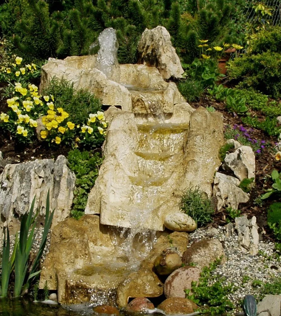 Cascade Weser Fels Beige/Brun 80 x 55 x 50 cm