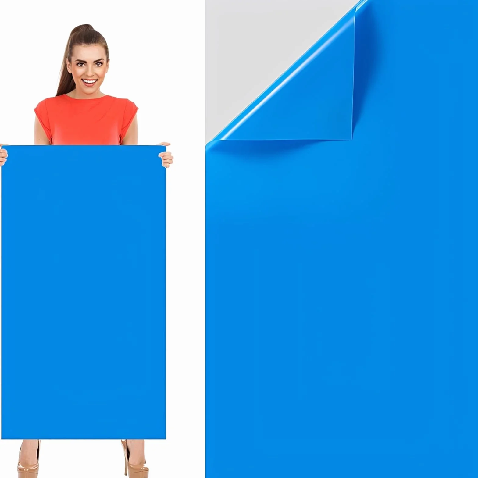 Rustine Auto-Adhésive pour Piscine 4FTx2.8FT Réparation Patch PVC Liner Large