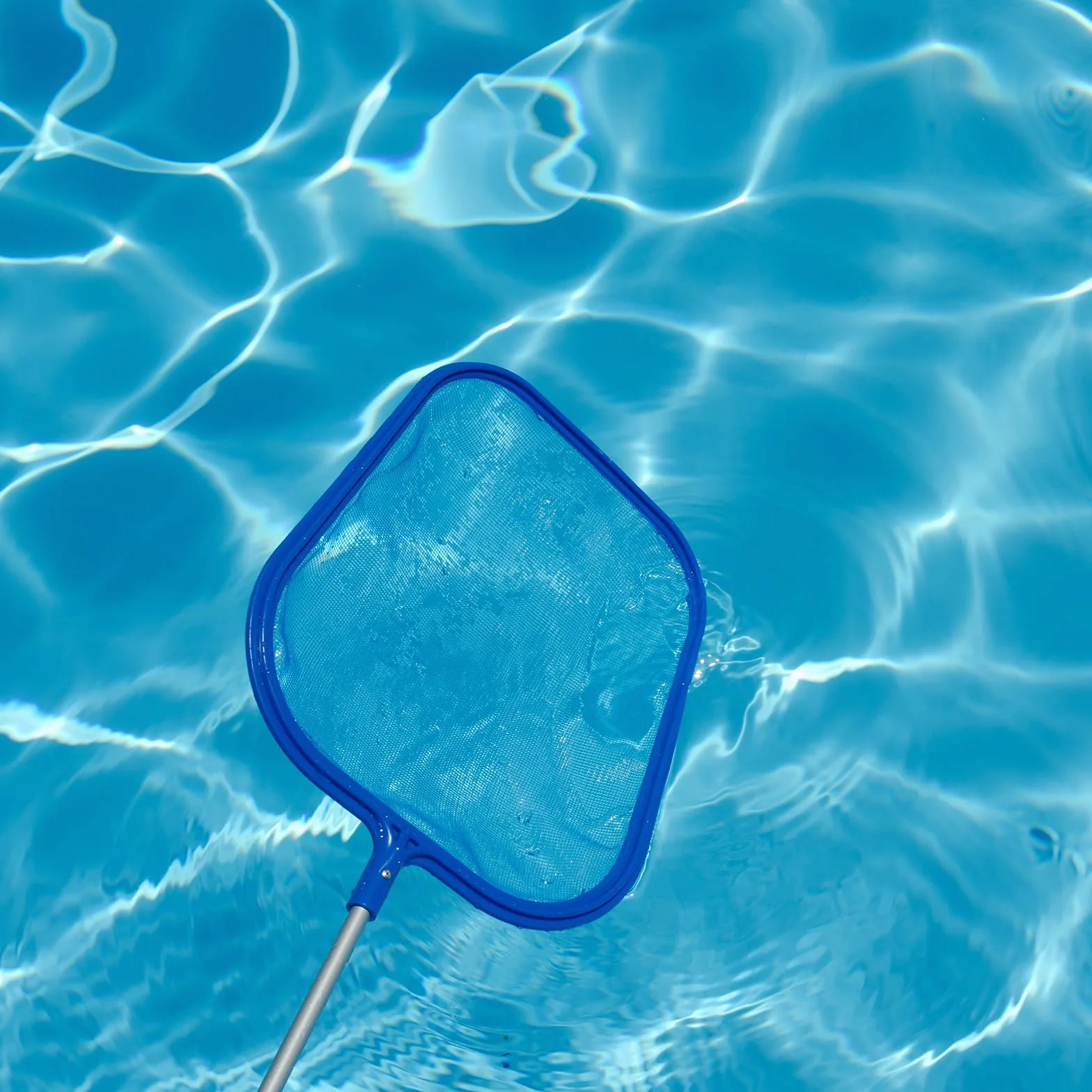 Epuisette Piscine Fond 123 cm Manche Télescopique Filet Nettoyage Piscine Spa