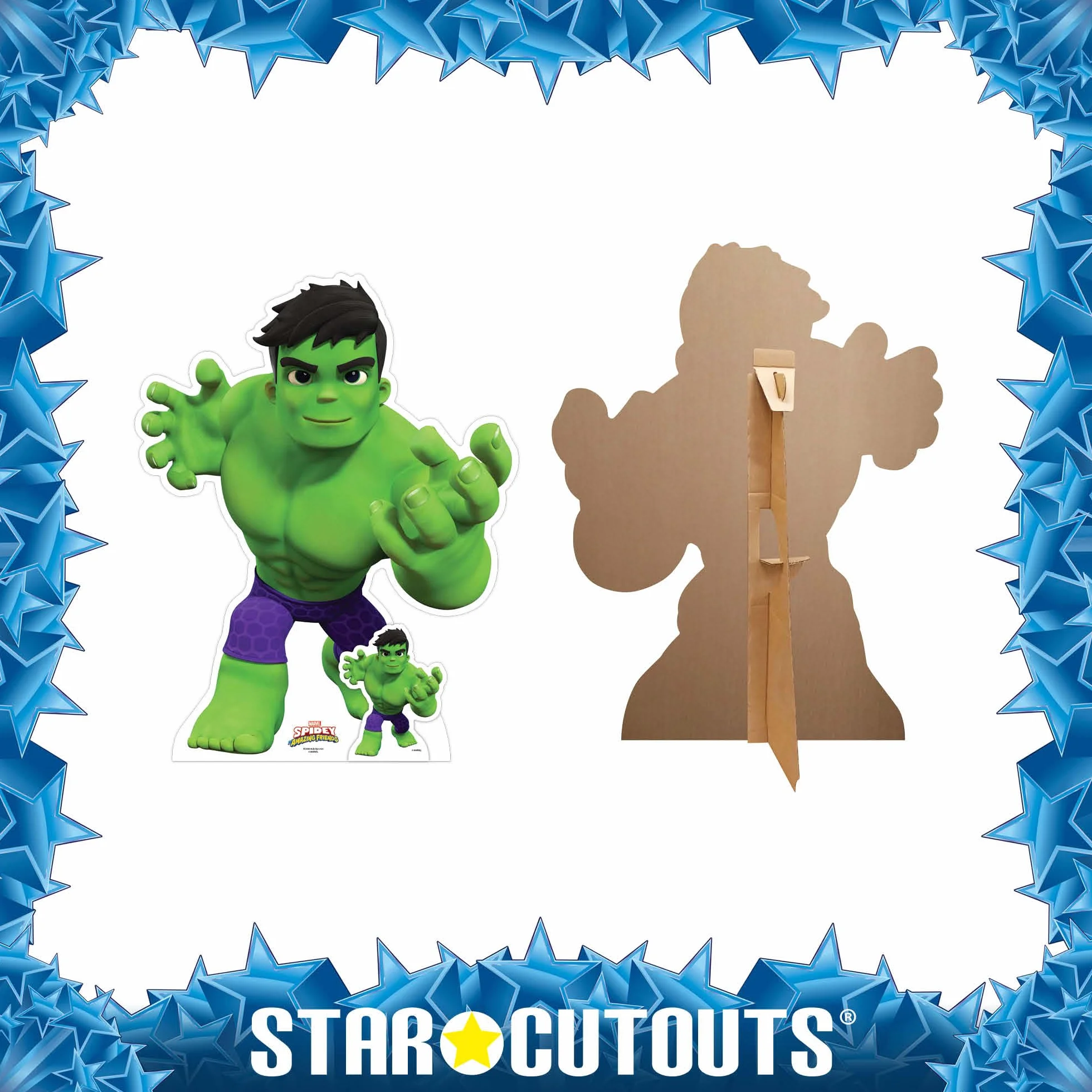 Star Cutouts SC4344 Hulk Spidey and His Amazing Friends Découpe en Carton pour Fans de Spider Man