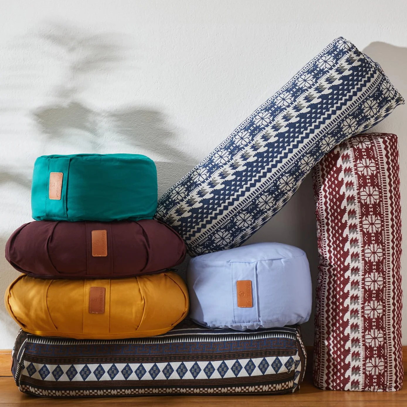 #DoYourYoga Coussin de Yoga Demi-Lune »Ganesh« - Idéal pour Yoga, pilâtes et méditations prolongées - Dimension 45 x 30 x 14 cm - Housse Amovible et Lavable - Disponible en différents Motifs