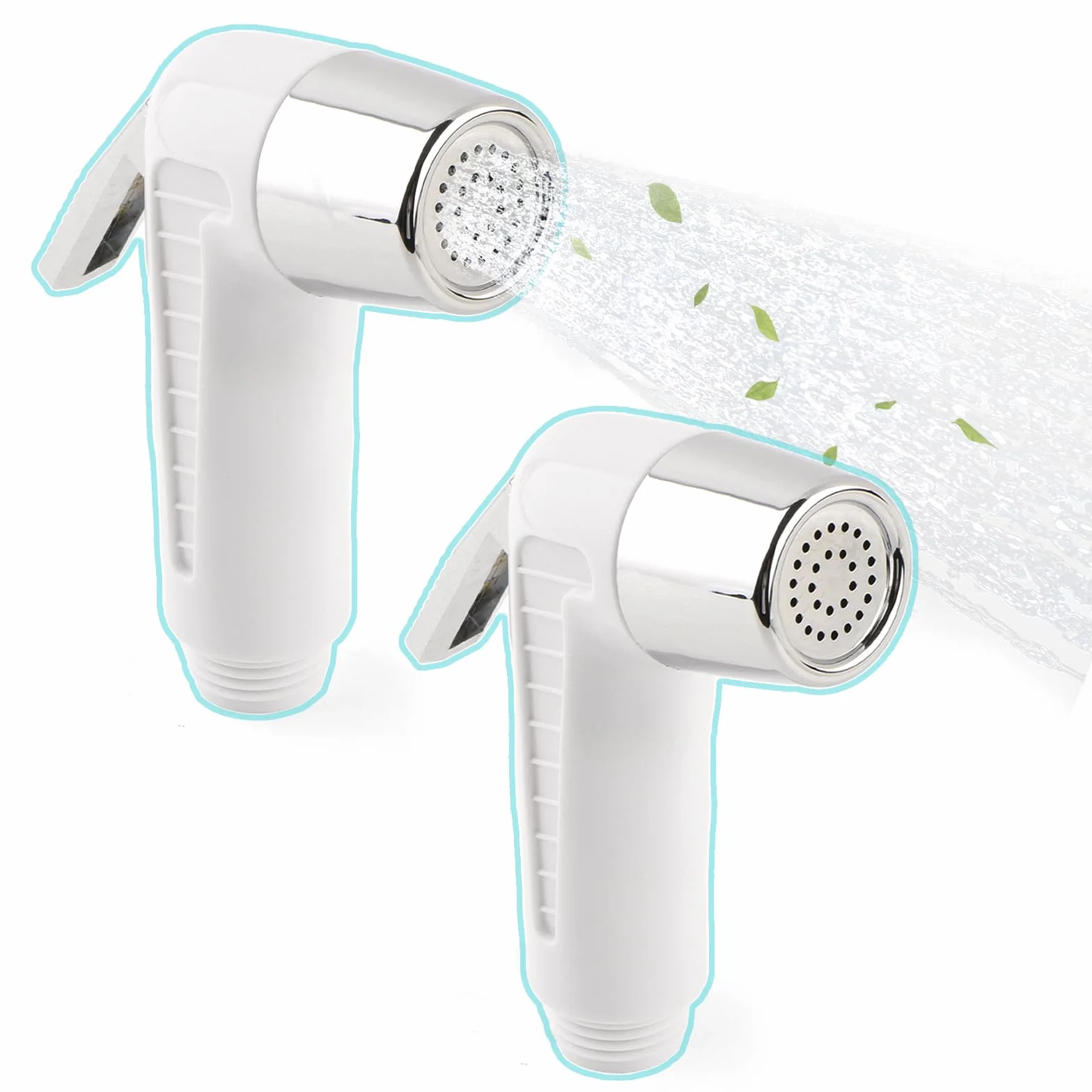 2x Douche Bateau Douchette Camping-Car Douchette Bateau avec Bouton, Pomme à économie D'eau,Durable et Résistant à la Rouille,Conception à Pression Accrue