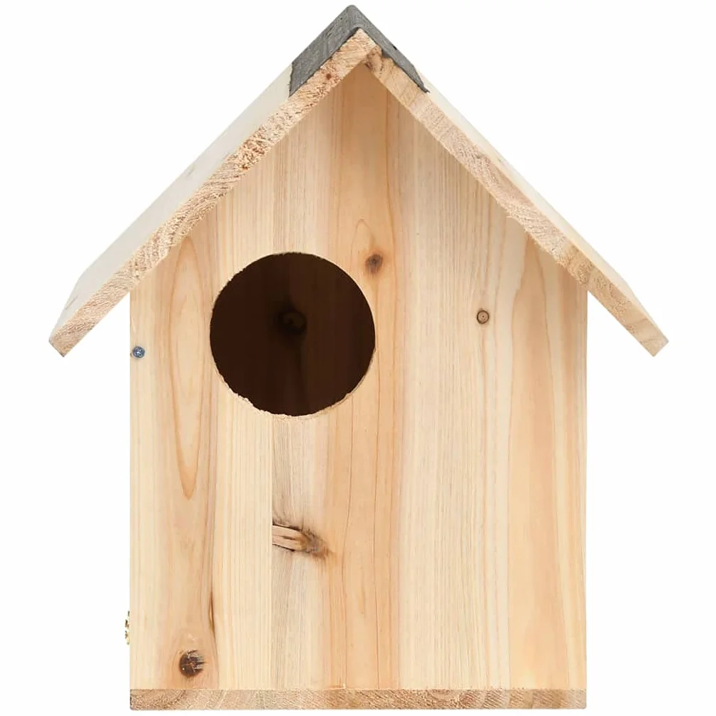 Maison d'écureuil en Bois de Sapin Massif - Nichoir Extérieur 26x25x29 cm